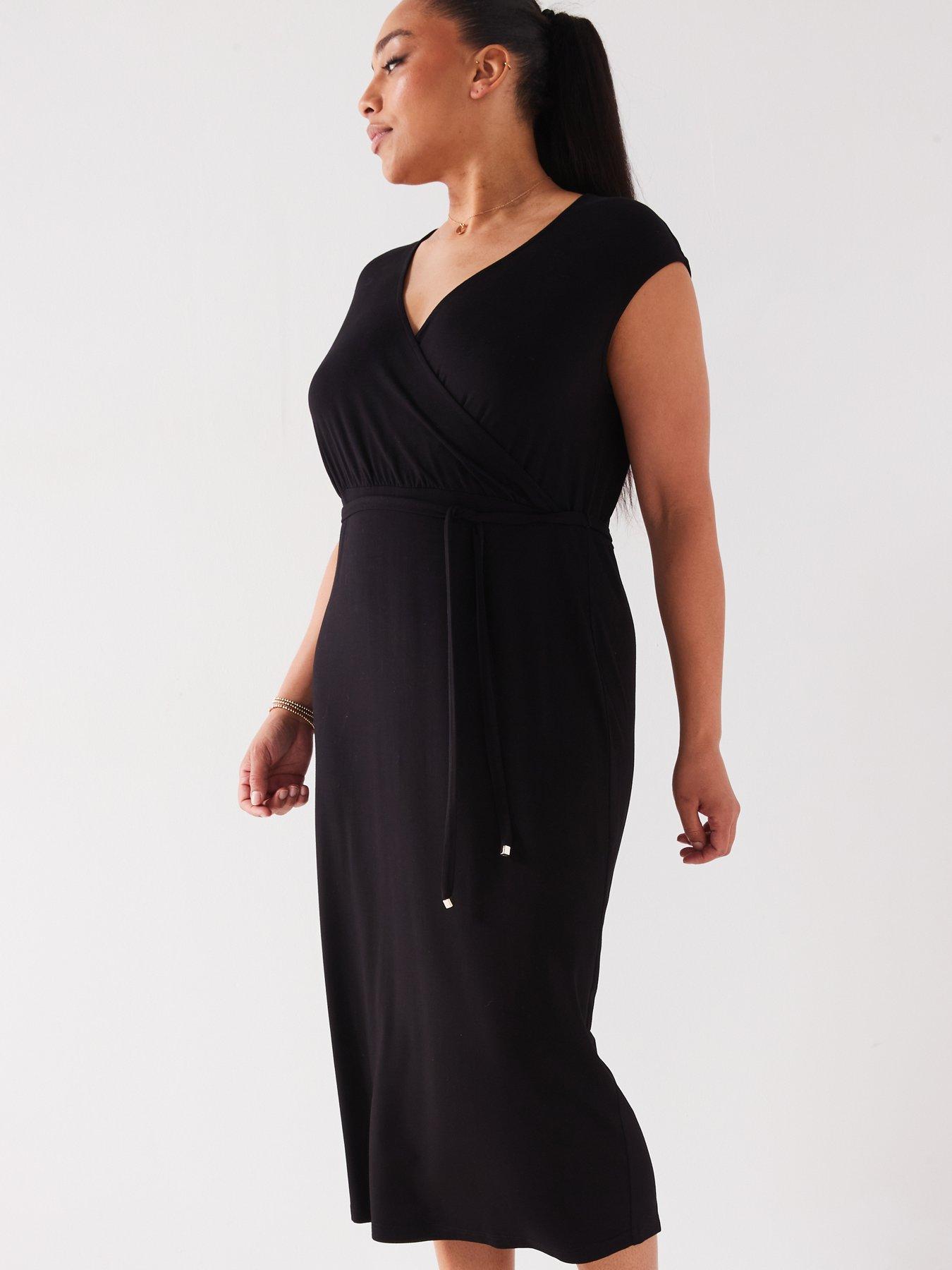 v-by-very-curve-sleeveless-jersey-wrap-midi-dress-blackdetail