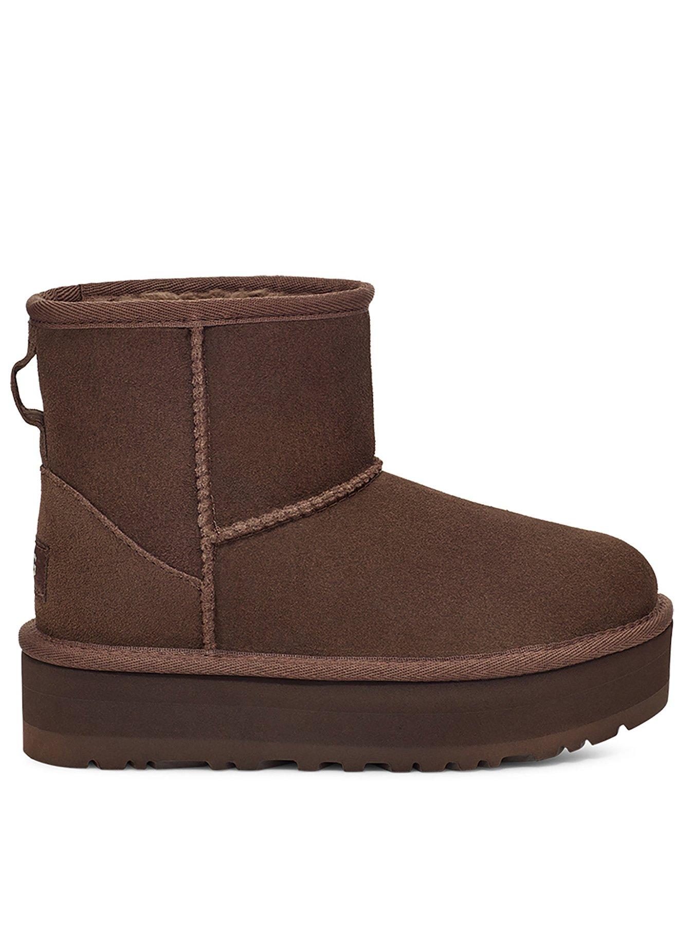 Image 1 of 5 of UGG Kids Classic Mini Platform Classic Boot - Dark Brown