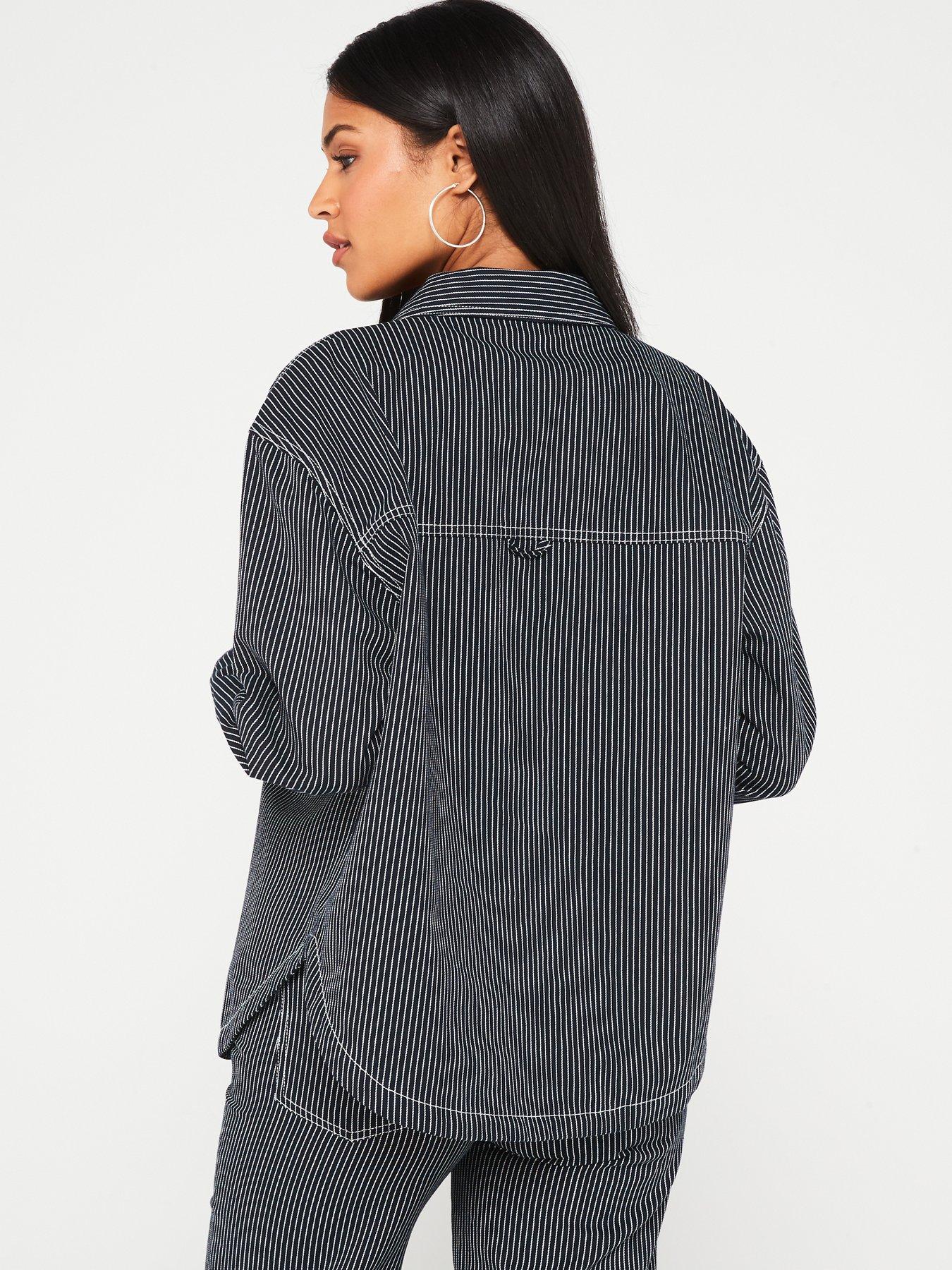 only-stripe-denim-over-shirt-dark-bluewhitestillFront