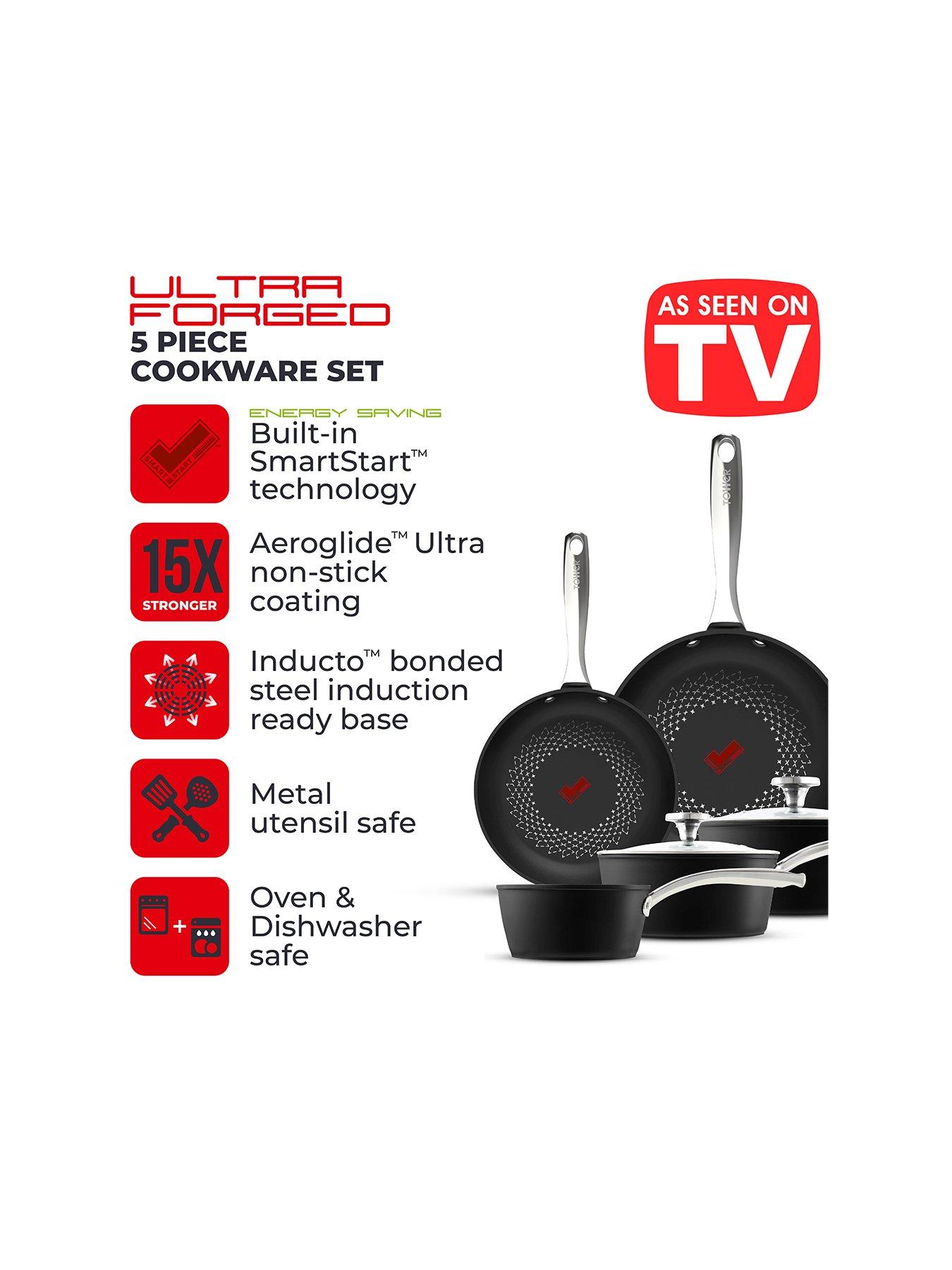 Image 2 of 8 of Tower SmartStart Ultra Forged 5-Piece Pan Set