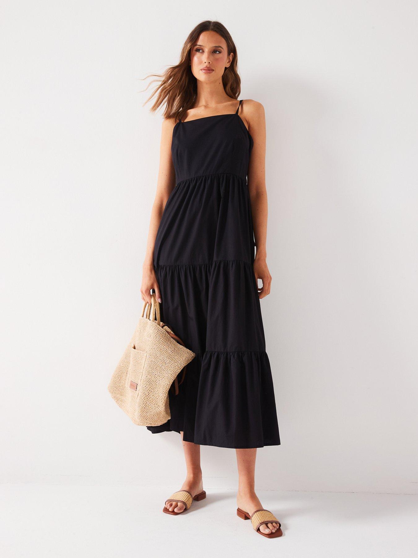 v-by-very-strappy-cotton-tiered-midaxi-dress-black