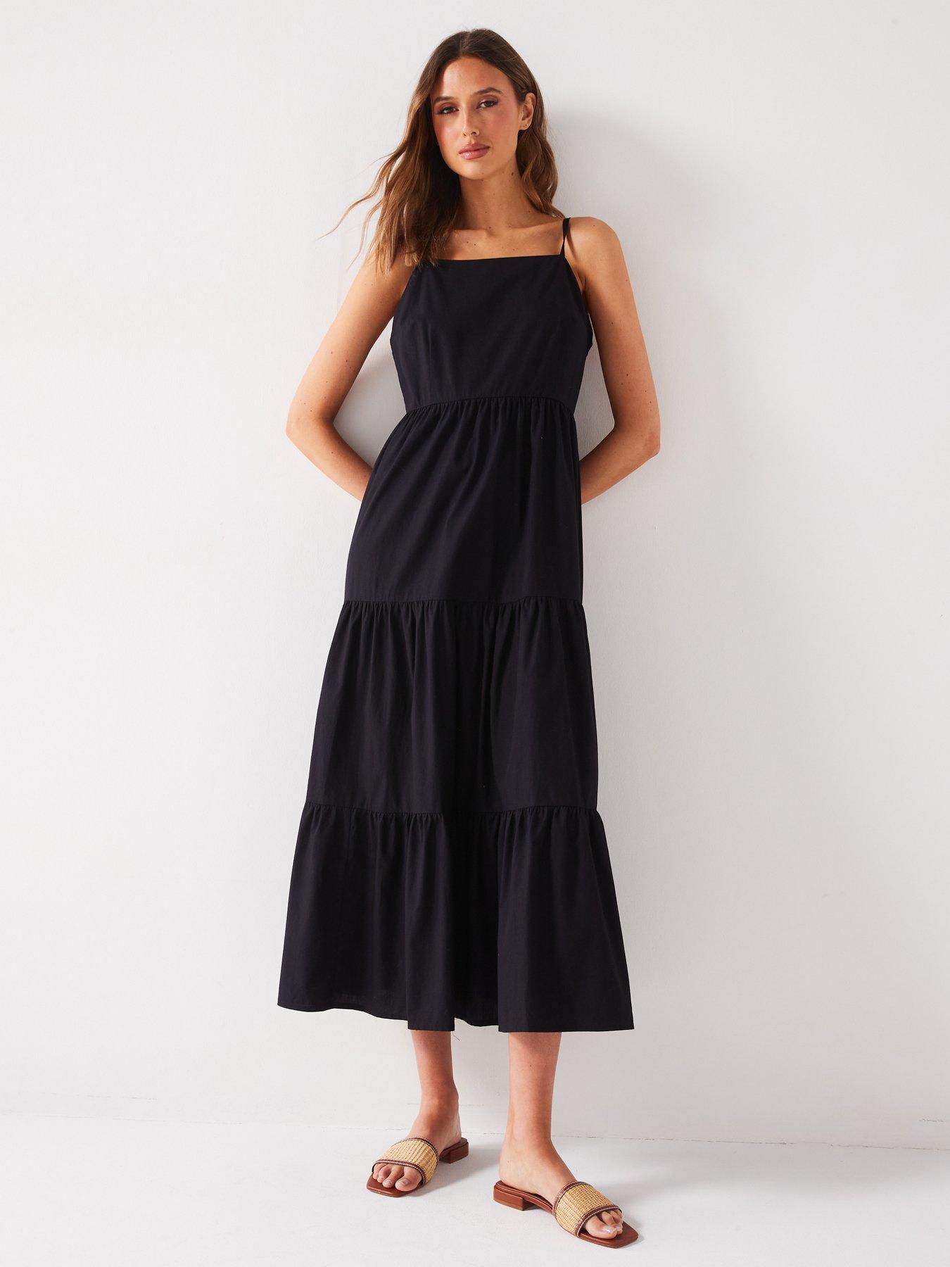 v-by-very-strappy-cotton-tiered-midaxi-dress-blackback