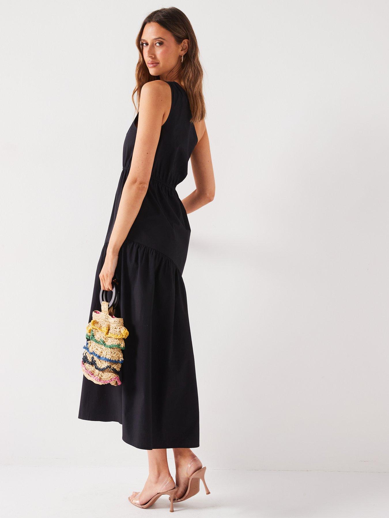 v-by-very-one-shoulder-cotton-midi-dress-blackdetail