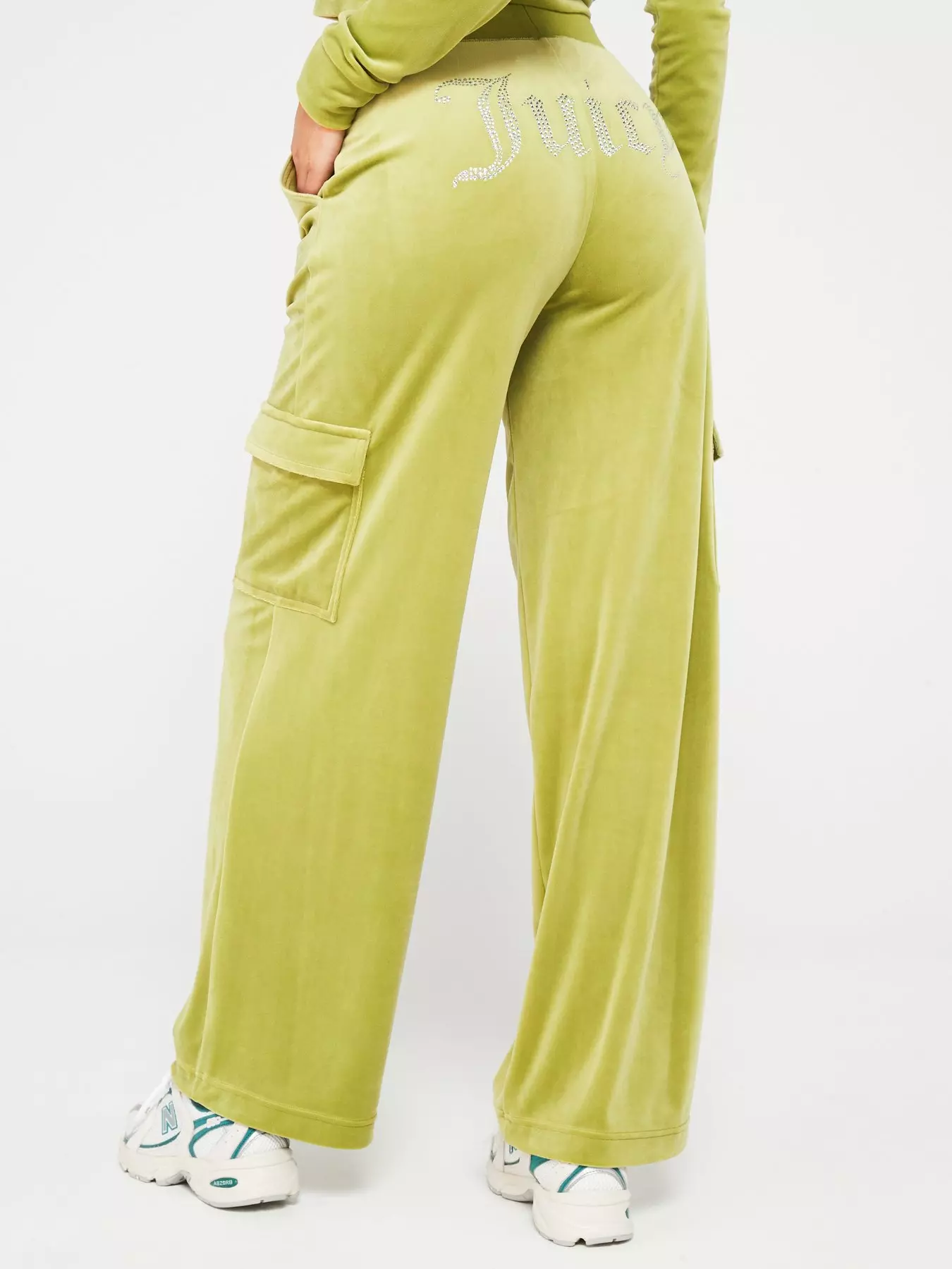 Buy Juicy Couture AUDREE CARGO VELOUR TROUSER - Thyme