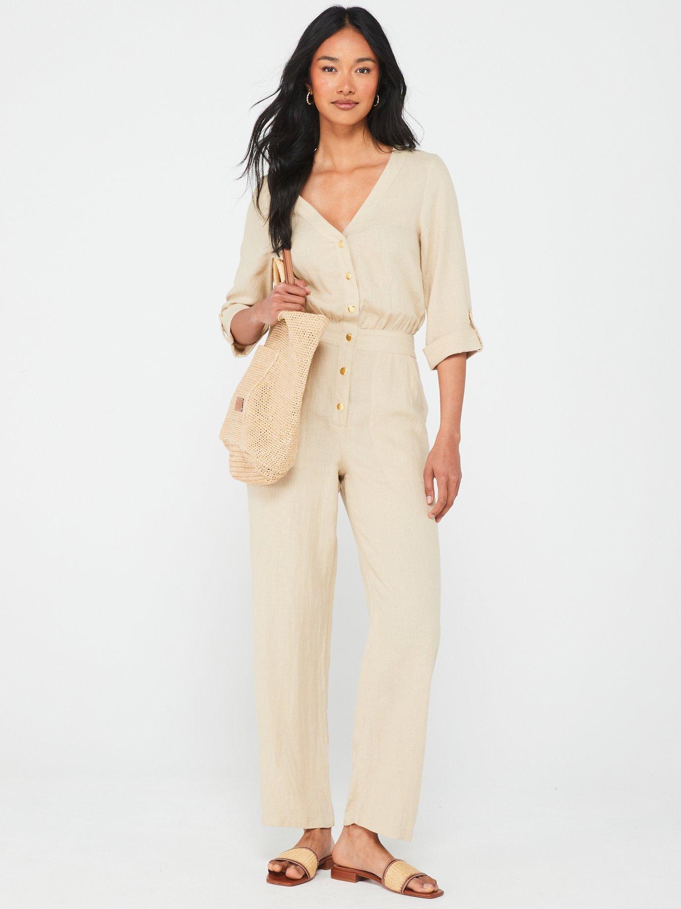 v-by-very-linen-button-through-jumpsuit--beigeback