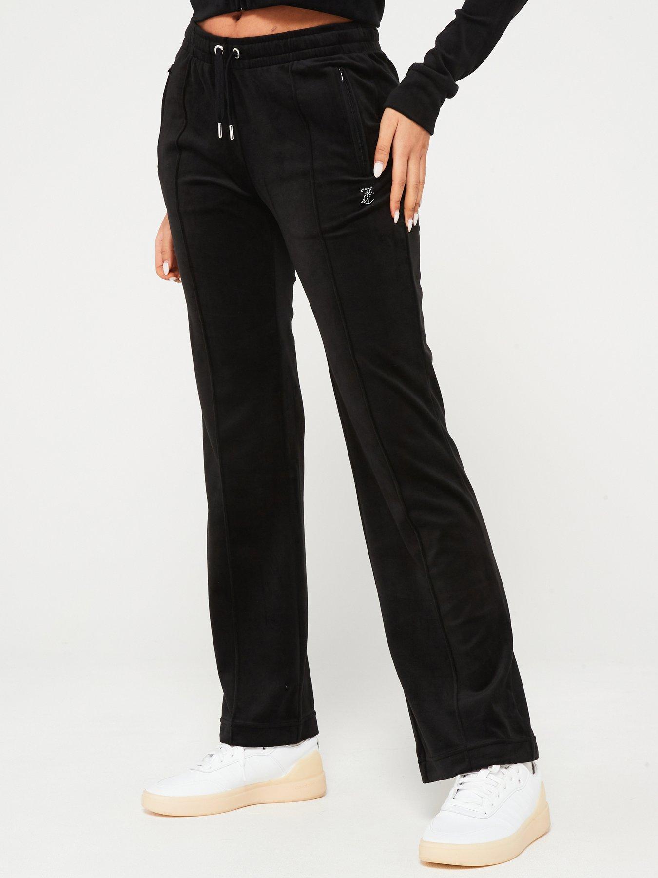 Juicy couture black flared tracksuit sale