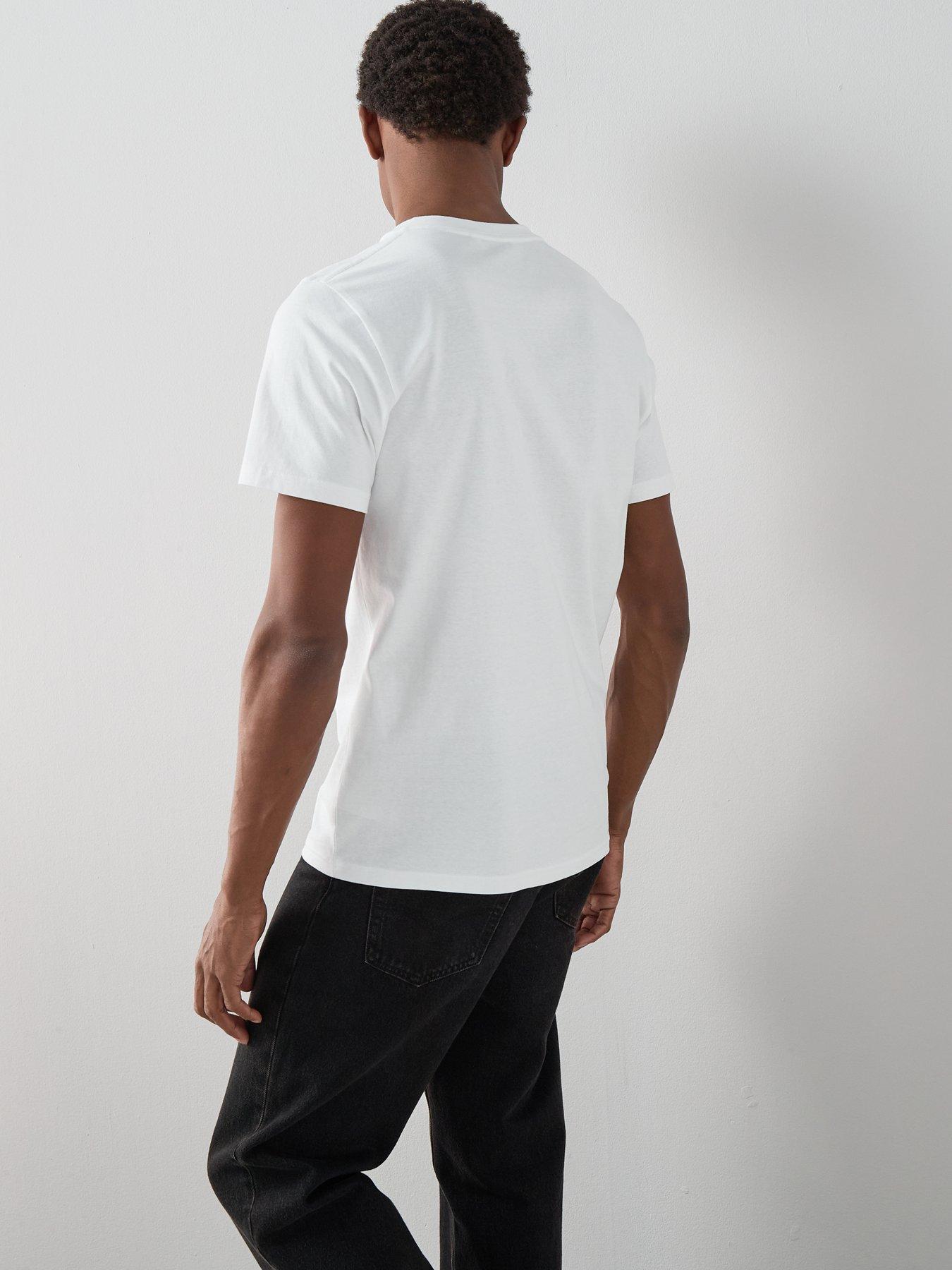 Image 2 of 7 of The Very Collection Pure Cotton Essentials V-neck T-shirt - White