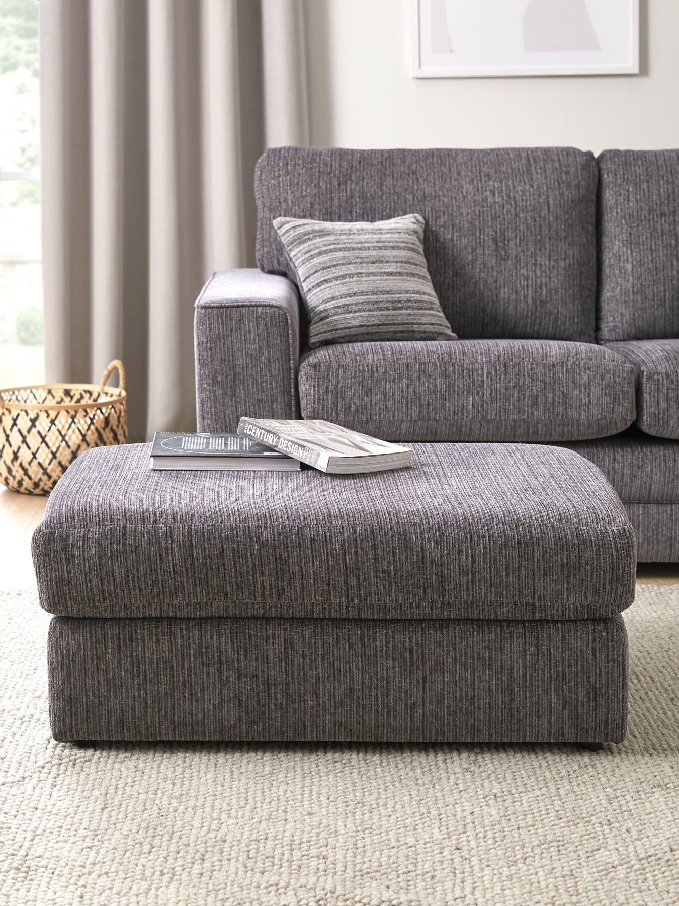 Image 1 of 5 of Very Home Minc Fabric Footstool&nbsp;- Made to Order in the UK
