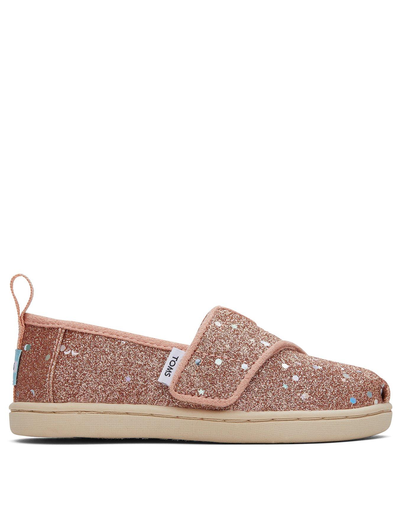 TOMS Toms Pink Quartz Chunky Glitter Canvas Alpargata Very Ireland