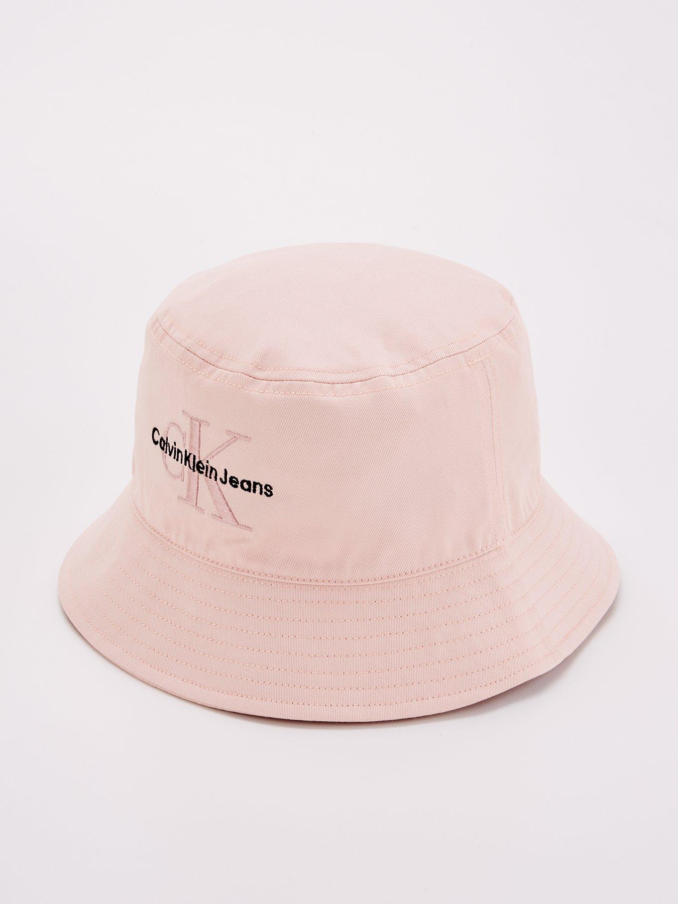 calvin-klein-jeans-monogram-bucket-hat-pink