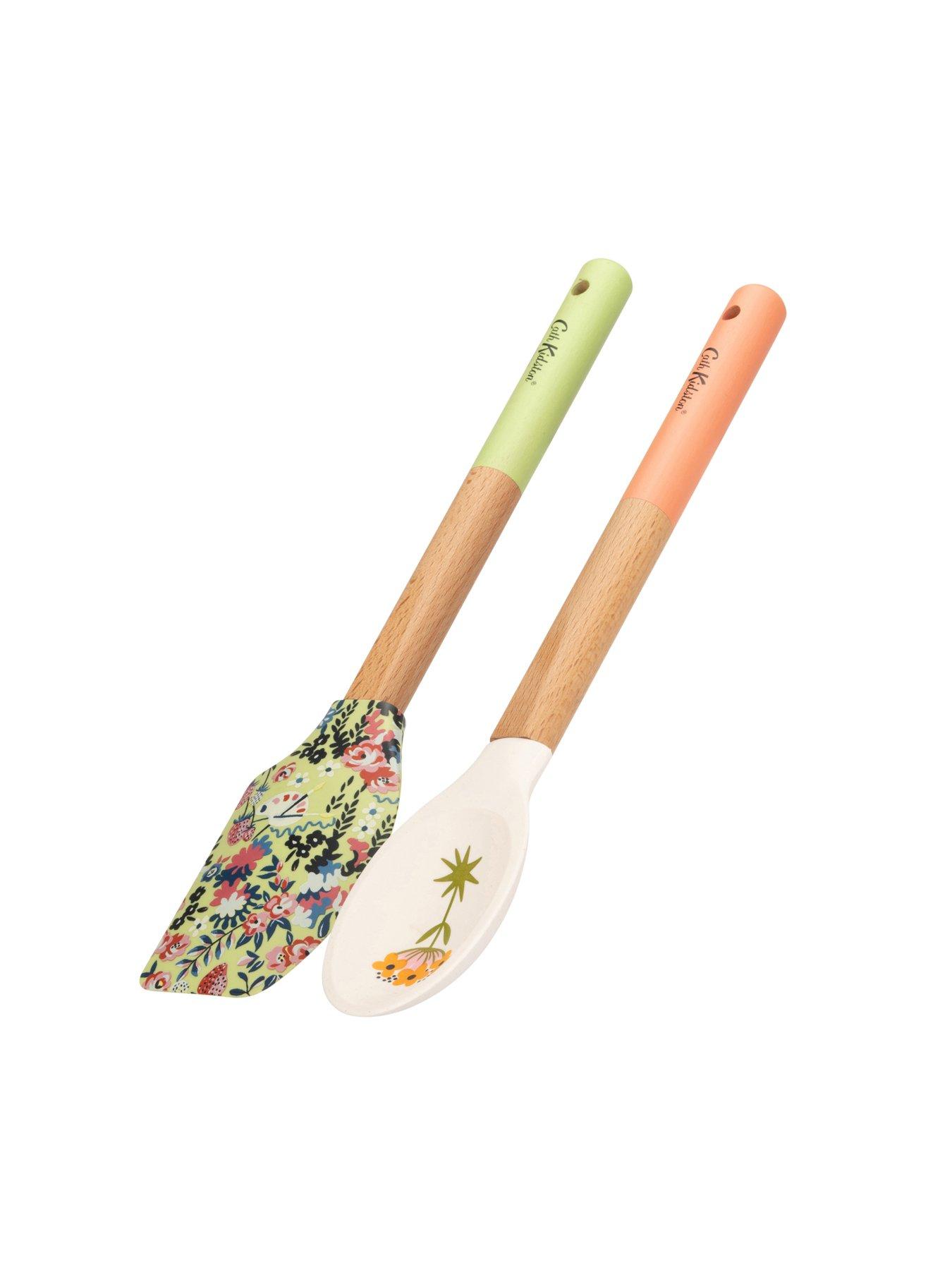 Image 3 of 5 of Cath Kidston Painted Table Wood and Silicone Utensils &ndash; Set of 2
