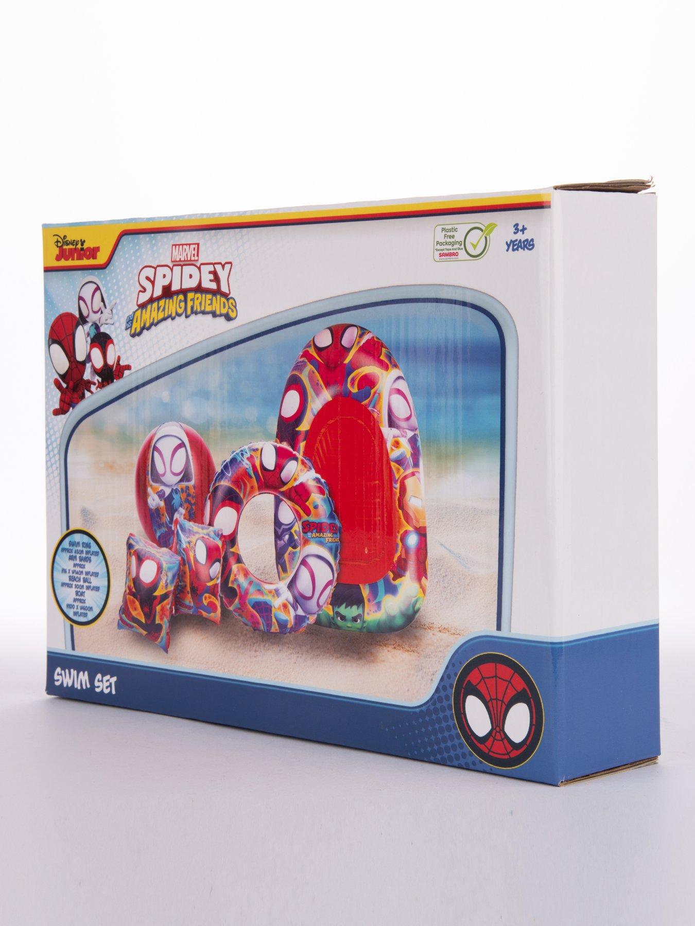 Image 2 of 4 of Spiderman Spidey and Friends Swim Set in Box with Inflatable Boat