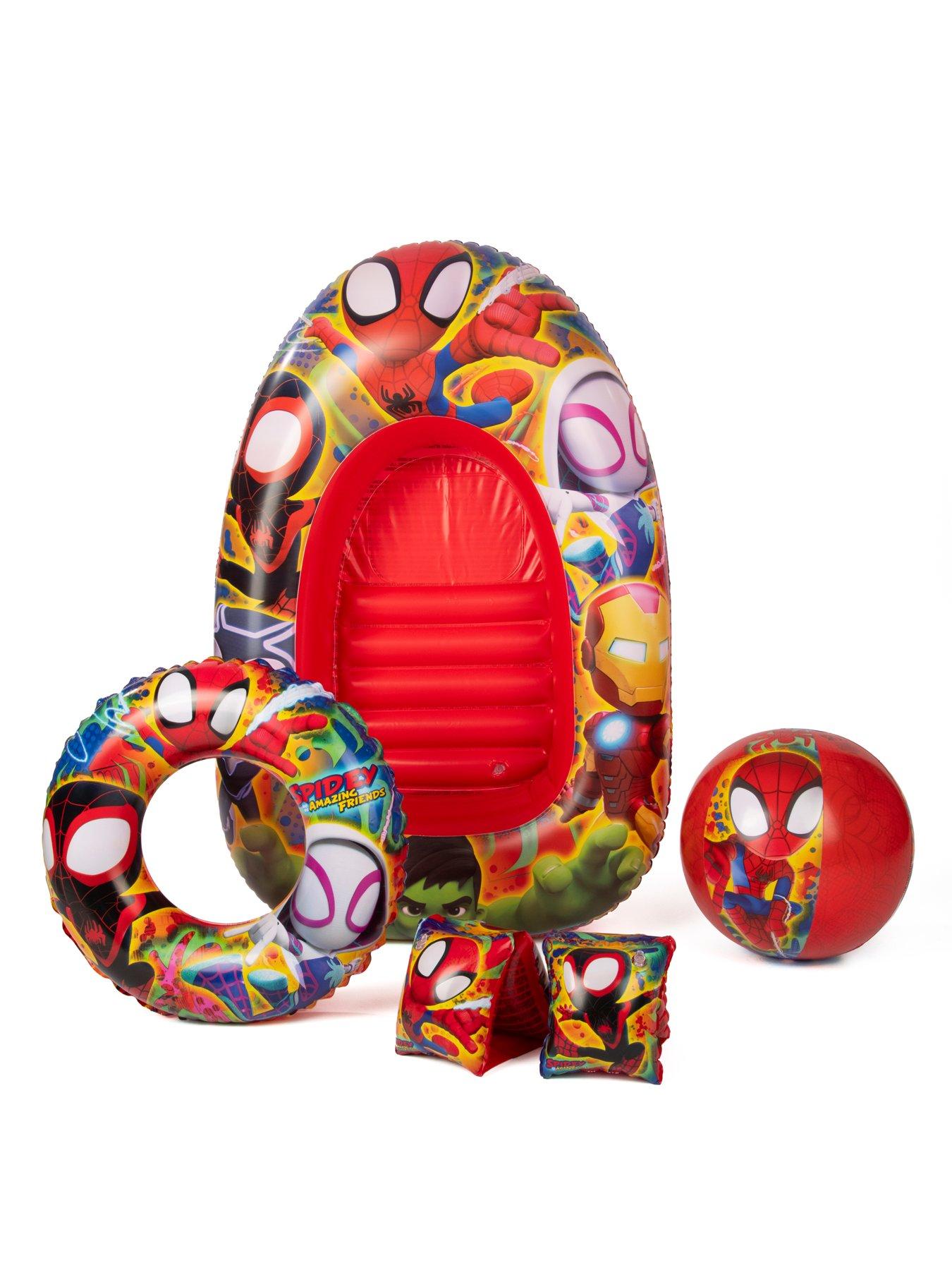 Image 4 of 4 of Spiderman Spidey and Friends Swim Set in Box with Inflatable Boat
