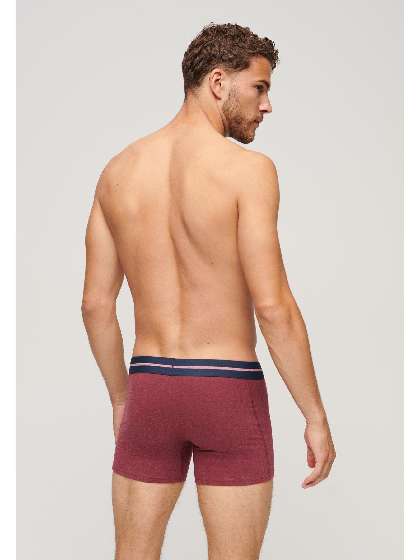 superdry-3-pack-logo-waistband-boxers-redstillFront