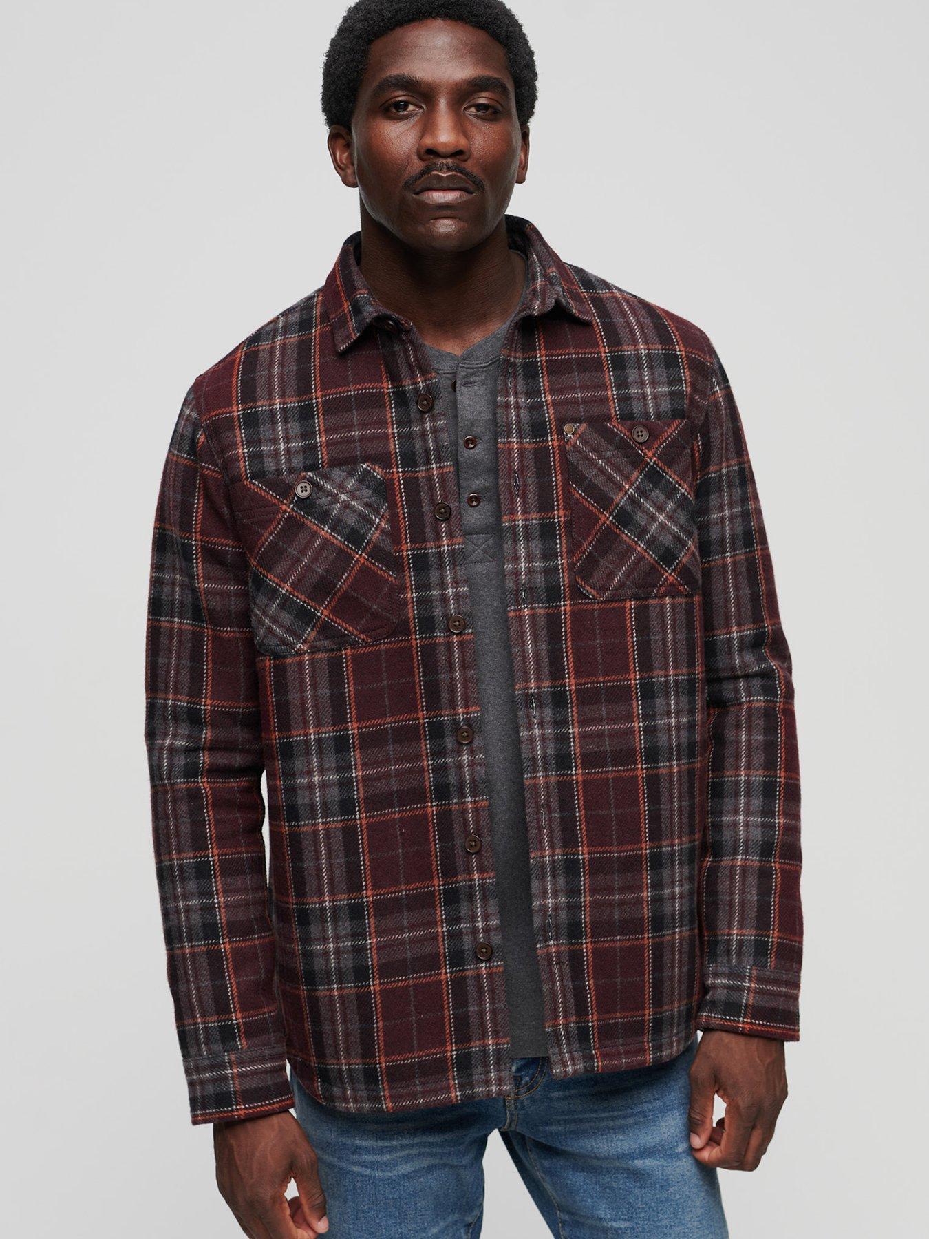 GANT Brushed Twill Overshirt - Brown