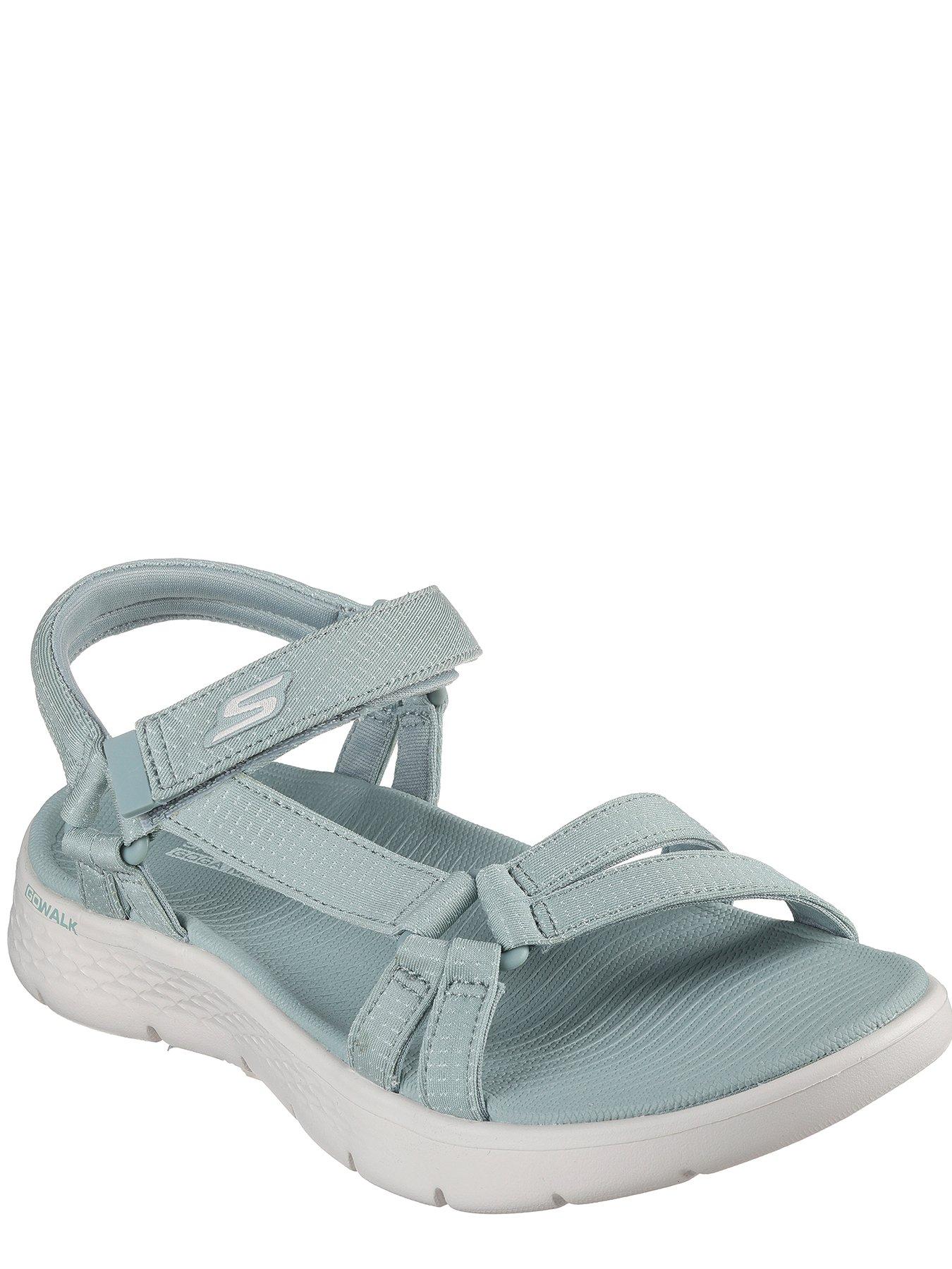 Skechers Go Walk Flex Heather Strap Sandal Sage Textile