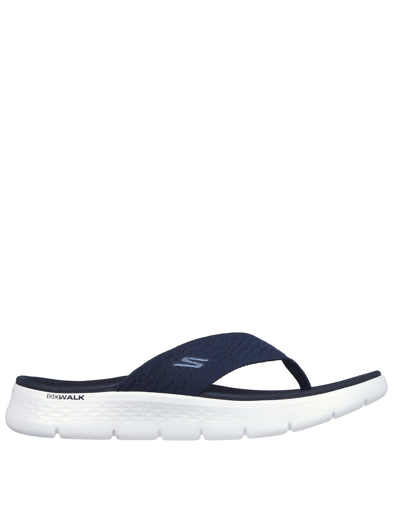 skechers-skechers-go-walk-flex-textured-knit-3-point-sandal-navy-textile