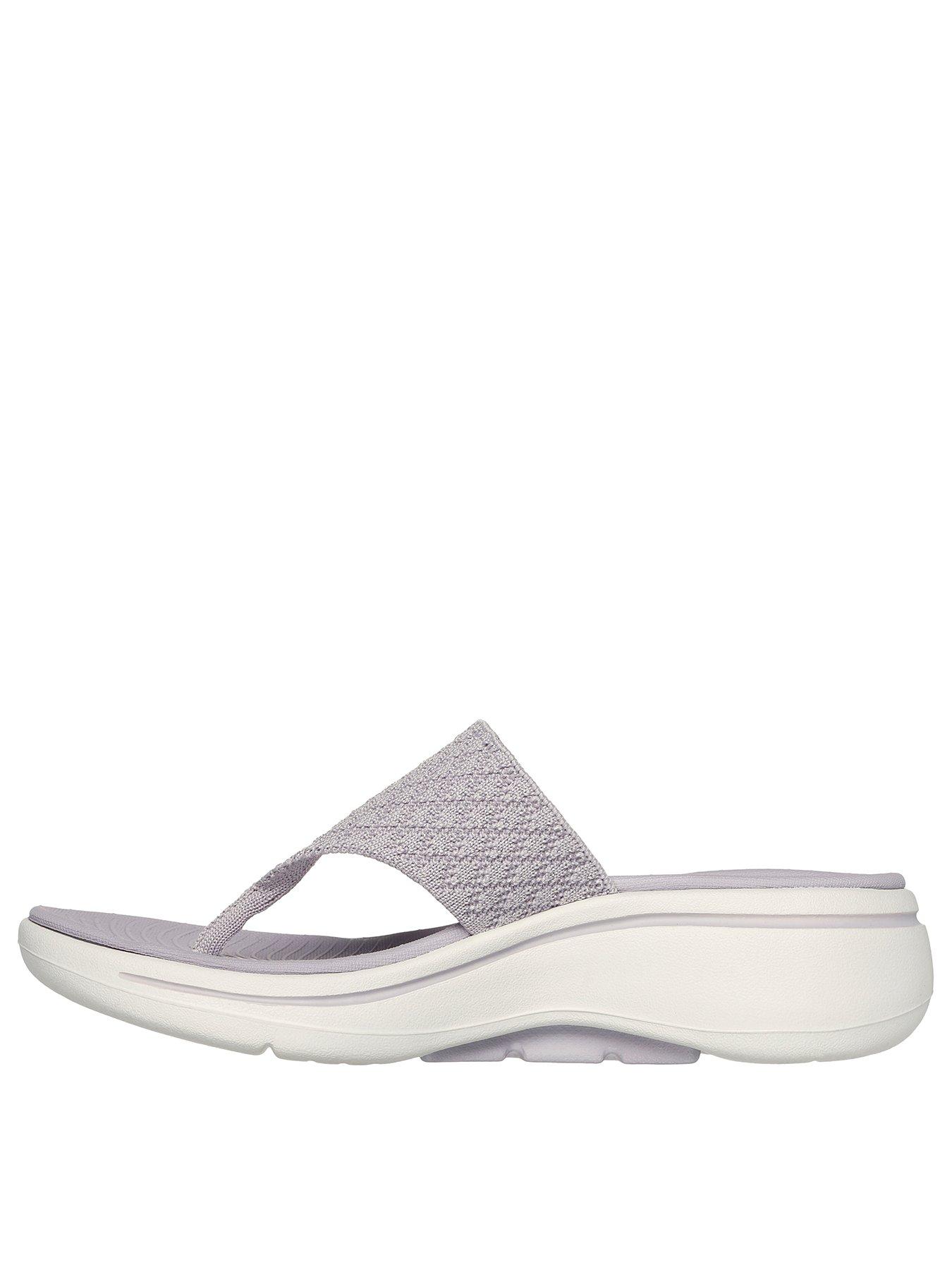 skechers-skechers-go-walk-arch-fit-shimmery-knit-3-point-sandal-lilac-textileback