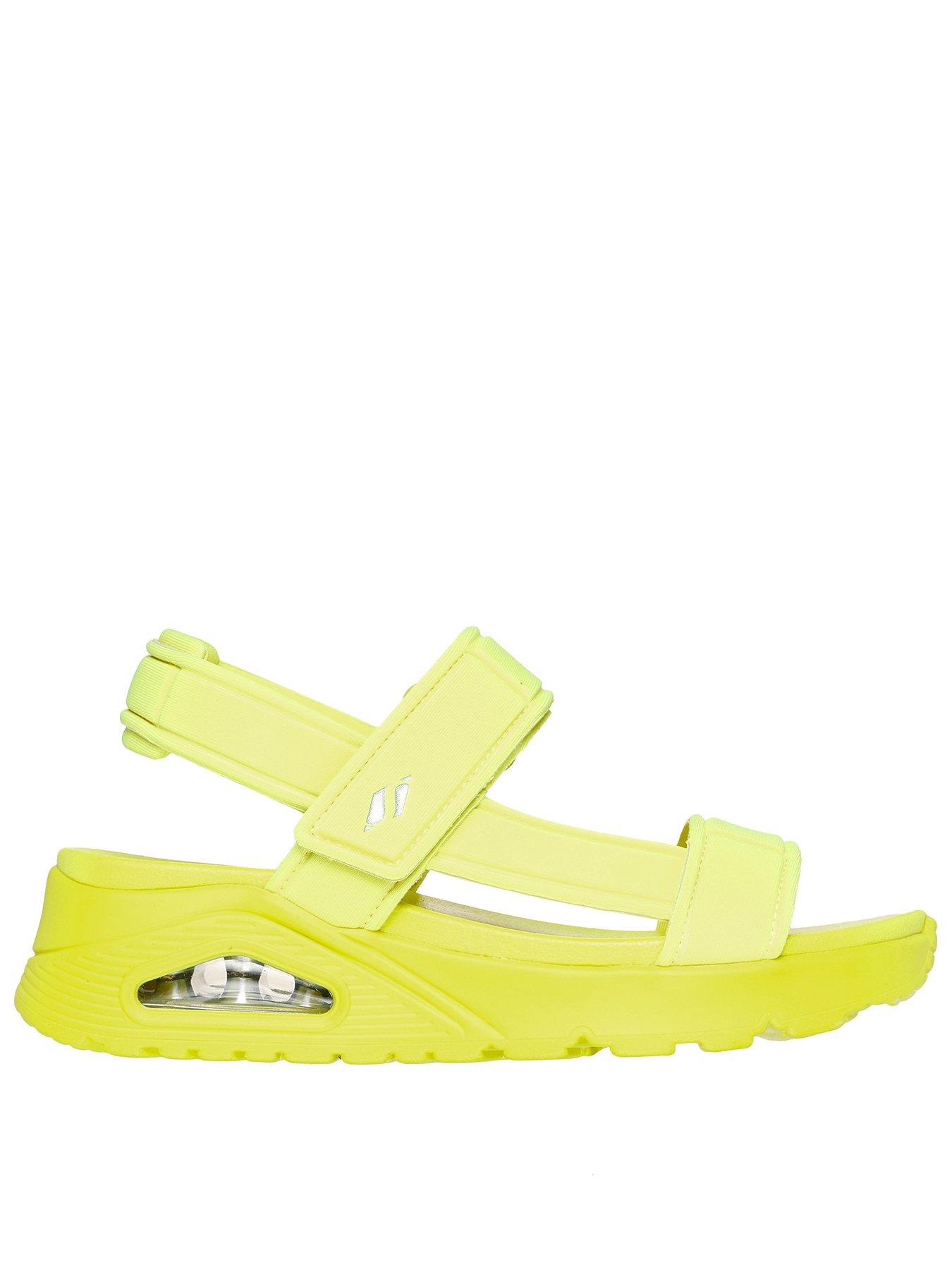 skechers-skechers-uno-fun-stand-trekker-sandals-neon-yellow