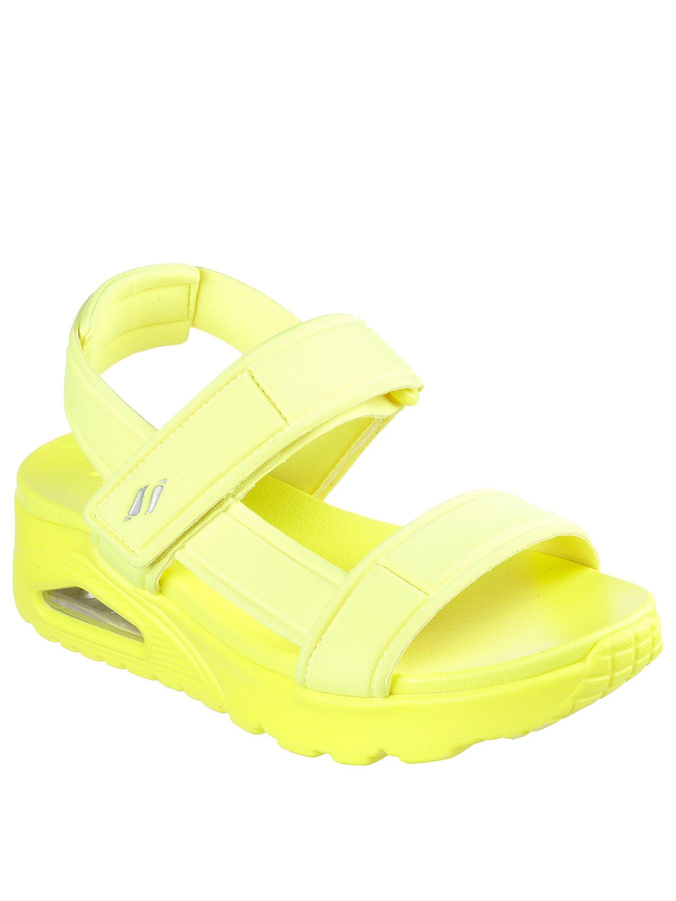 skechers-skechers-uno-fun-stand-trekker-sandals-neon-yellowstillFront