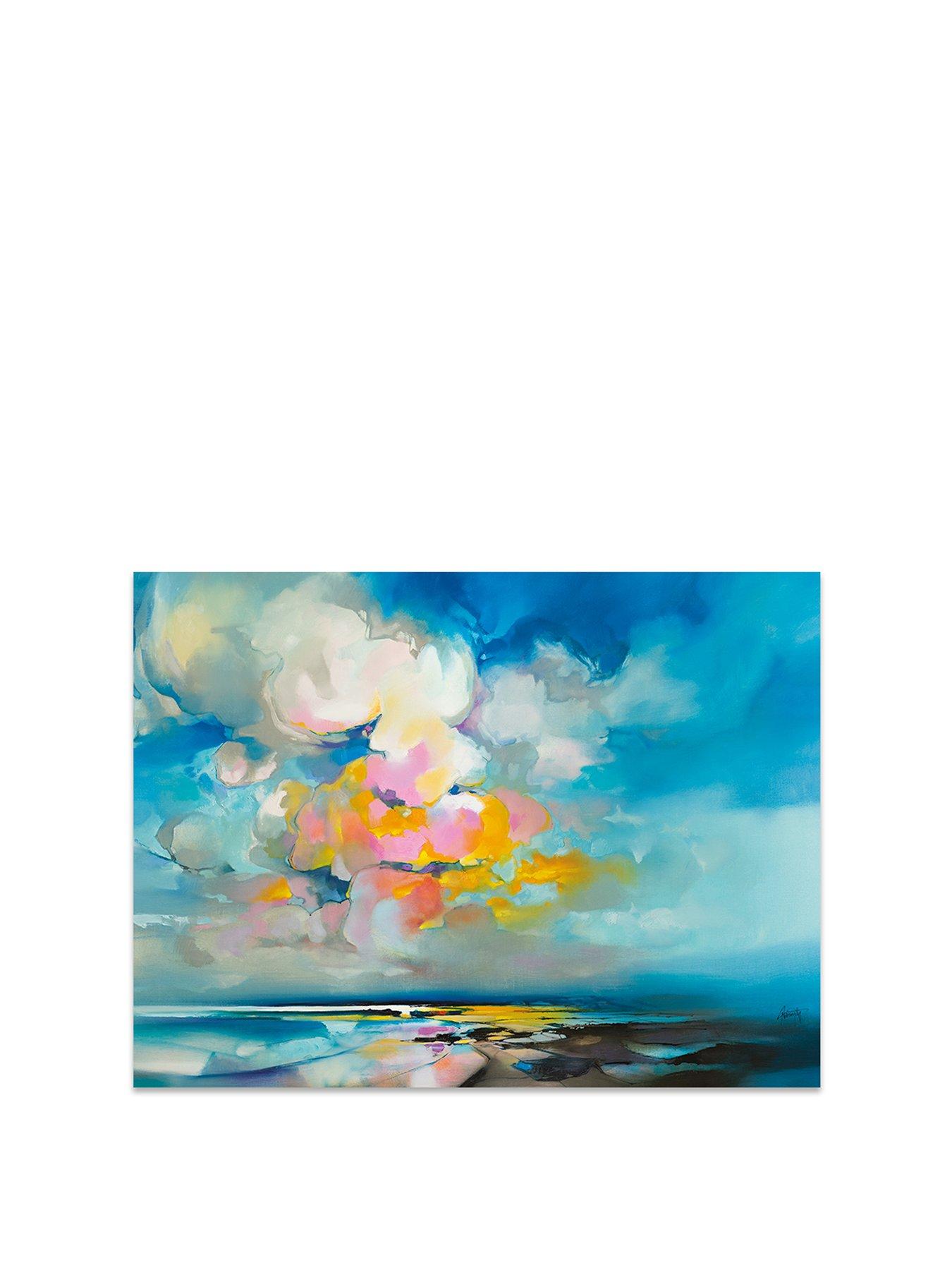 Image 2 of 2 of The Art Group Jura Blue Canvas Art Print