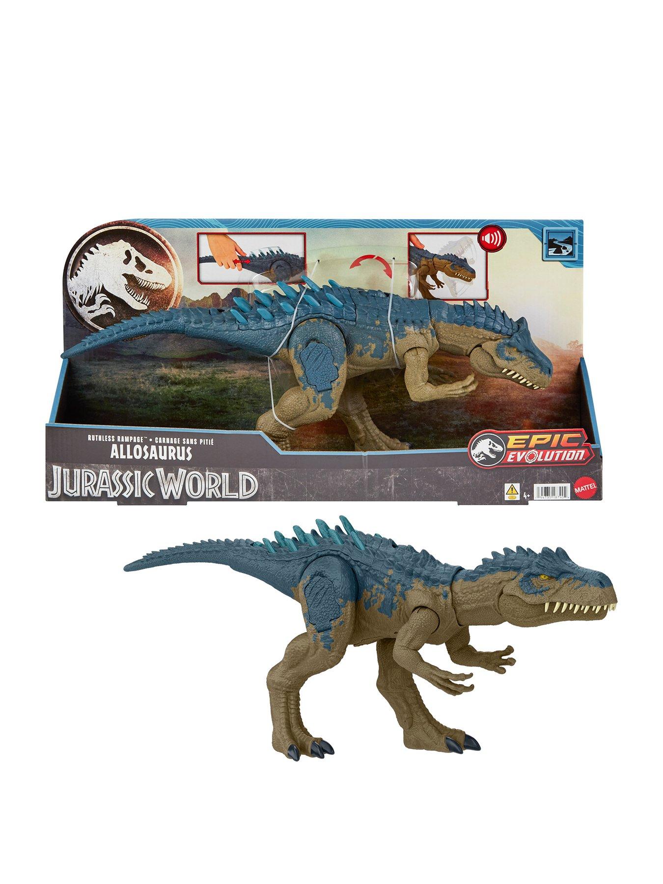 Image 1 of 8 of JURASSIC WORLD Ruthless Rampage Allosaurus Dinosaur Figure