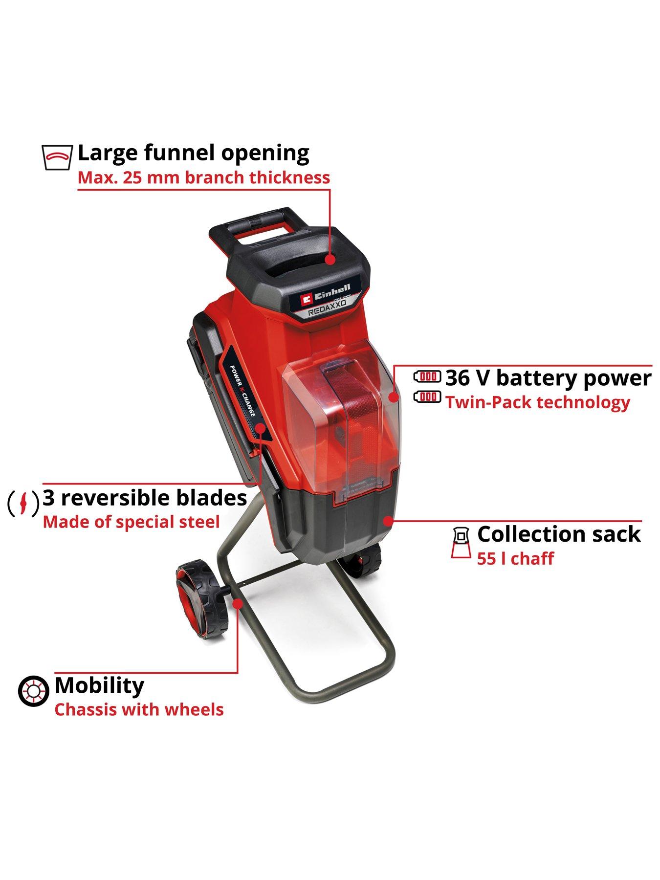Image 3 of 8 of Einhell PXC Cordless Shredder - REDAXXO 36/25 (36V without batteries)