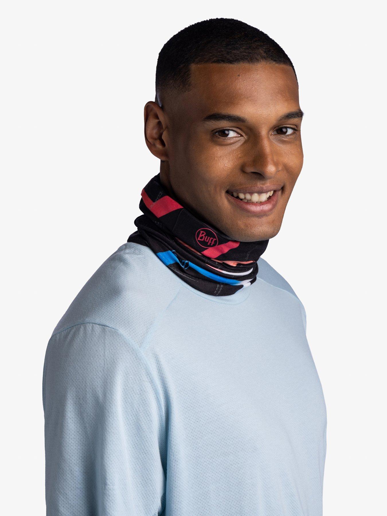 buff-adults-unisex-reflective-neckwarmer-black-multistillFront