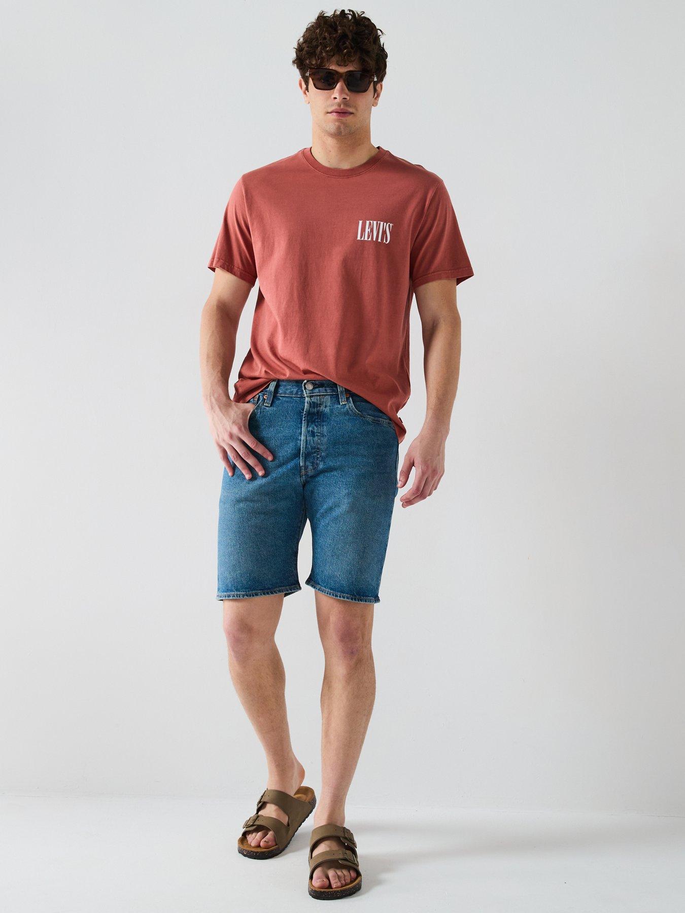 Image 5 of 5 of Levi's 501 Original Regular Fit Denim Shorts - Mid Wash