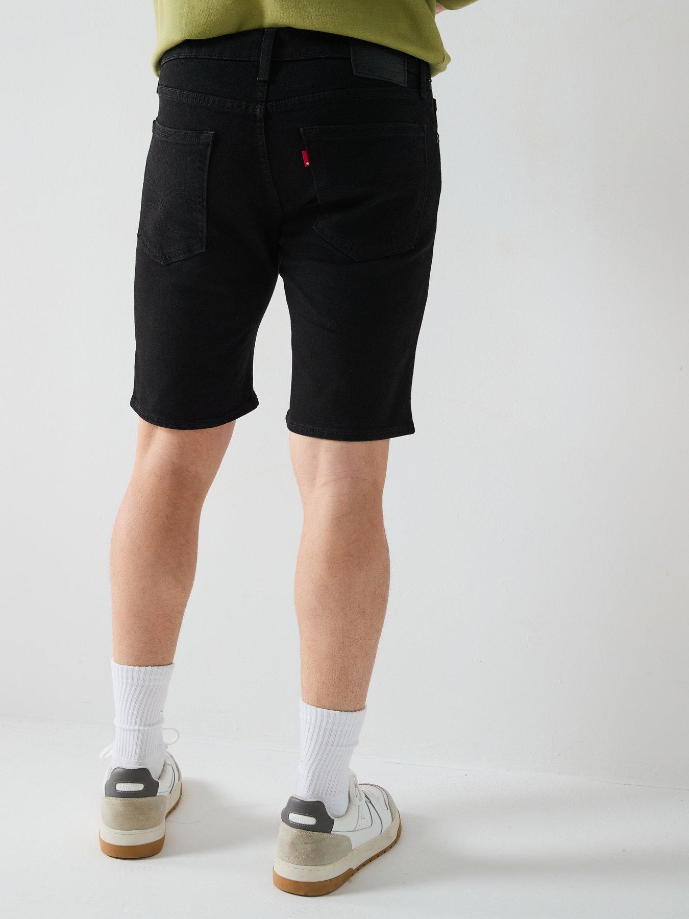 Image 2 of 6 of Levi's 405 Standard Straight Fit Denim Shorts - Black