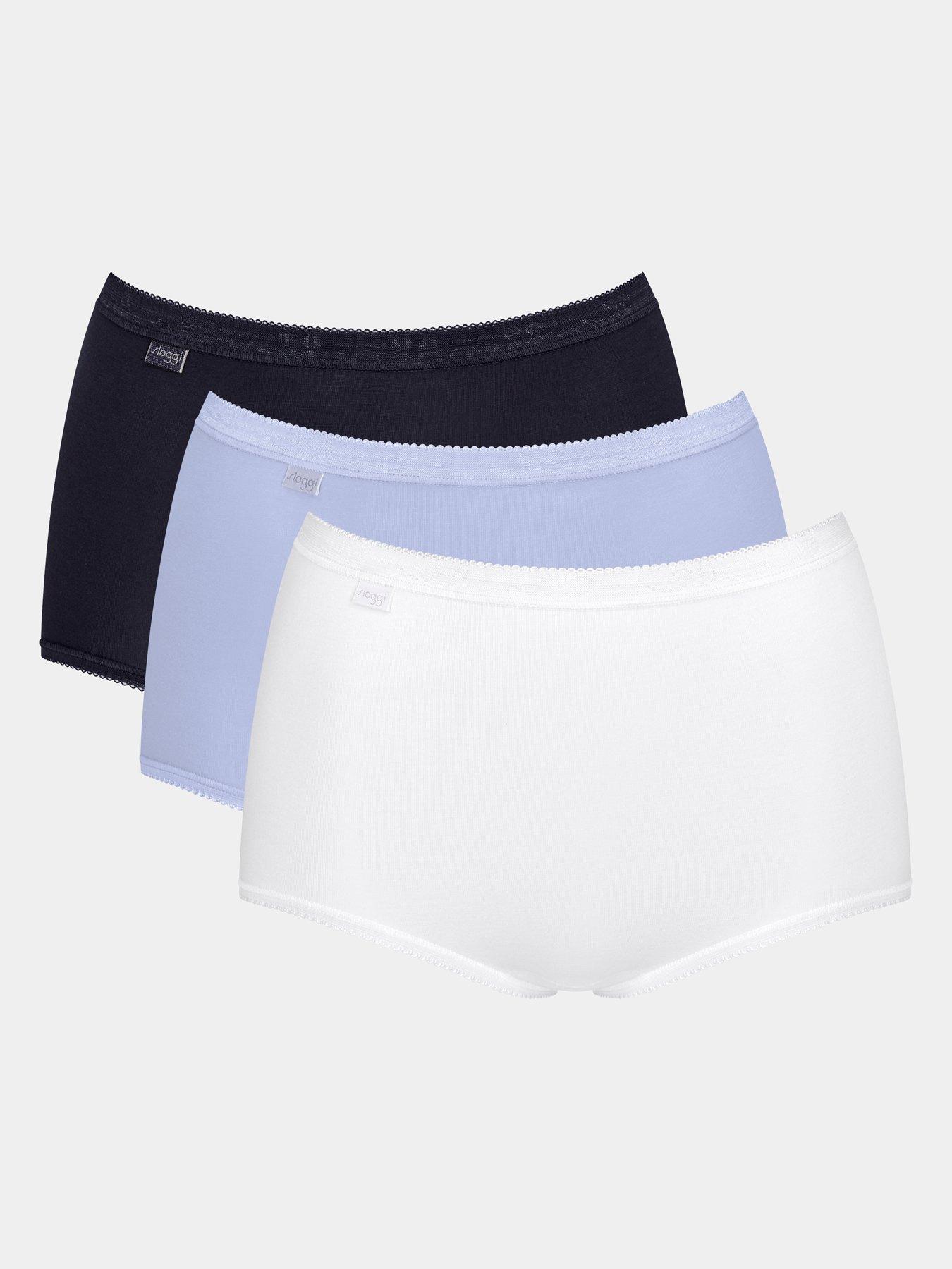 Sloggi Basic+ Maxi Brief Ladies Cotton Rich Full Knickers Underwear (4 Pack)