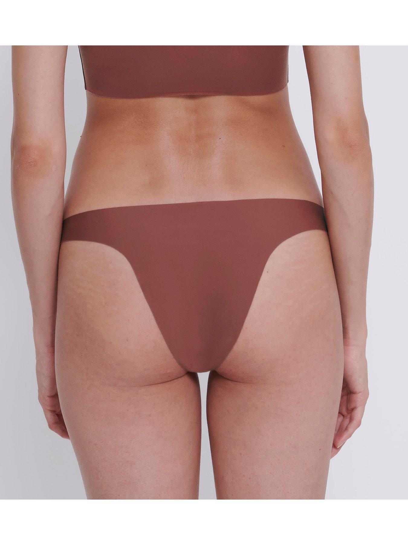 Image 2 of 5 of Sloggi Sloggi ZERO Feel 2.0 Tiny Tanga Briefs - Burnt Henna Brown