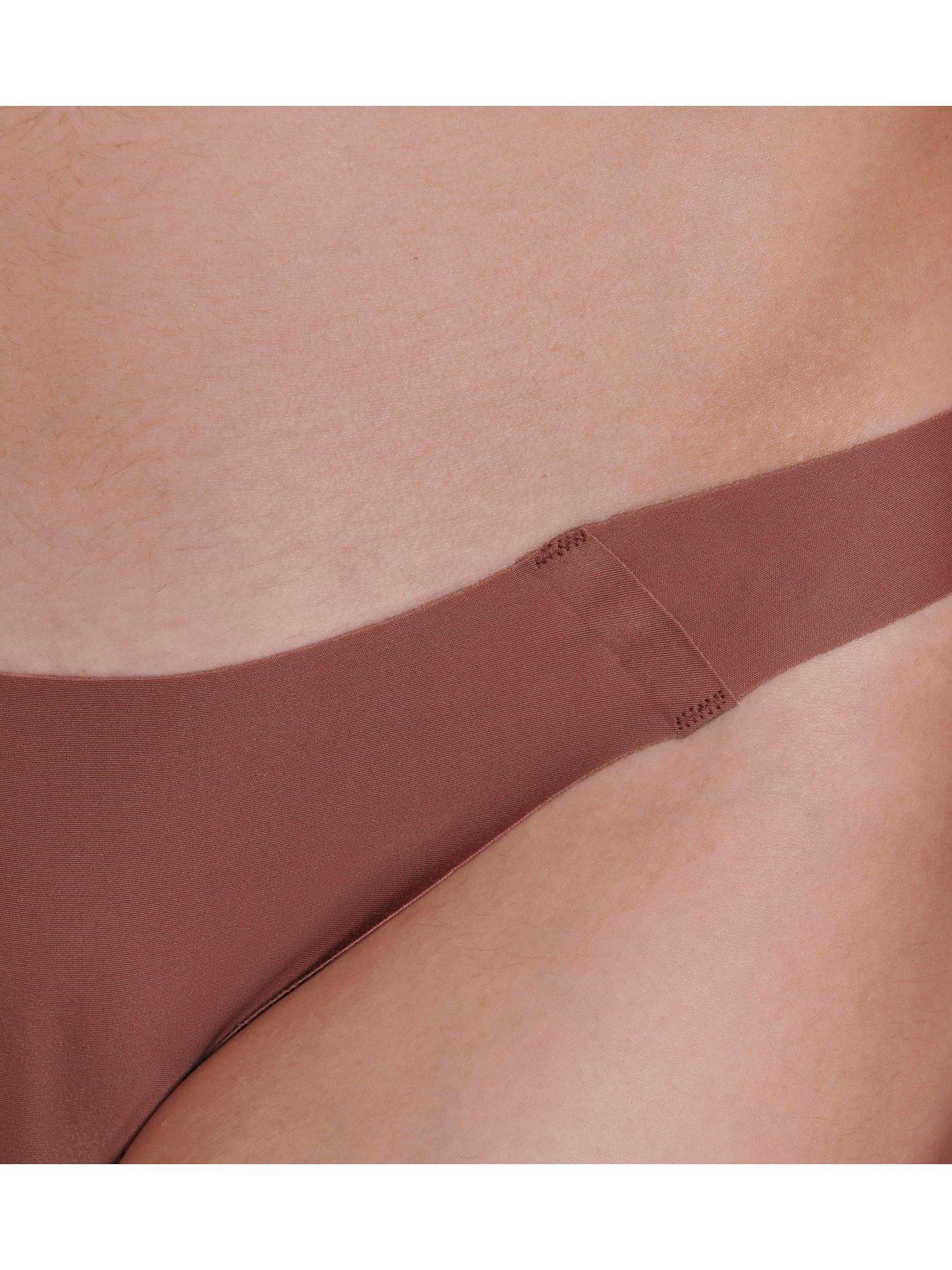 Image 4 of 5 of Sloggi Sloggi ZERO Feel 2.0 Tiny Tanga Briefs - Burnt Henna Brown