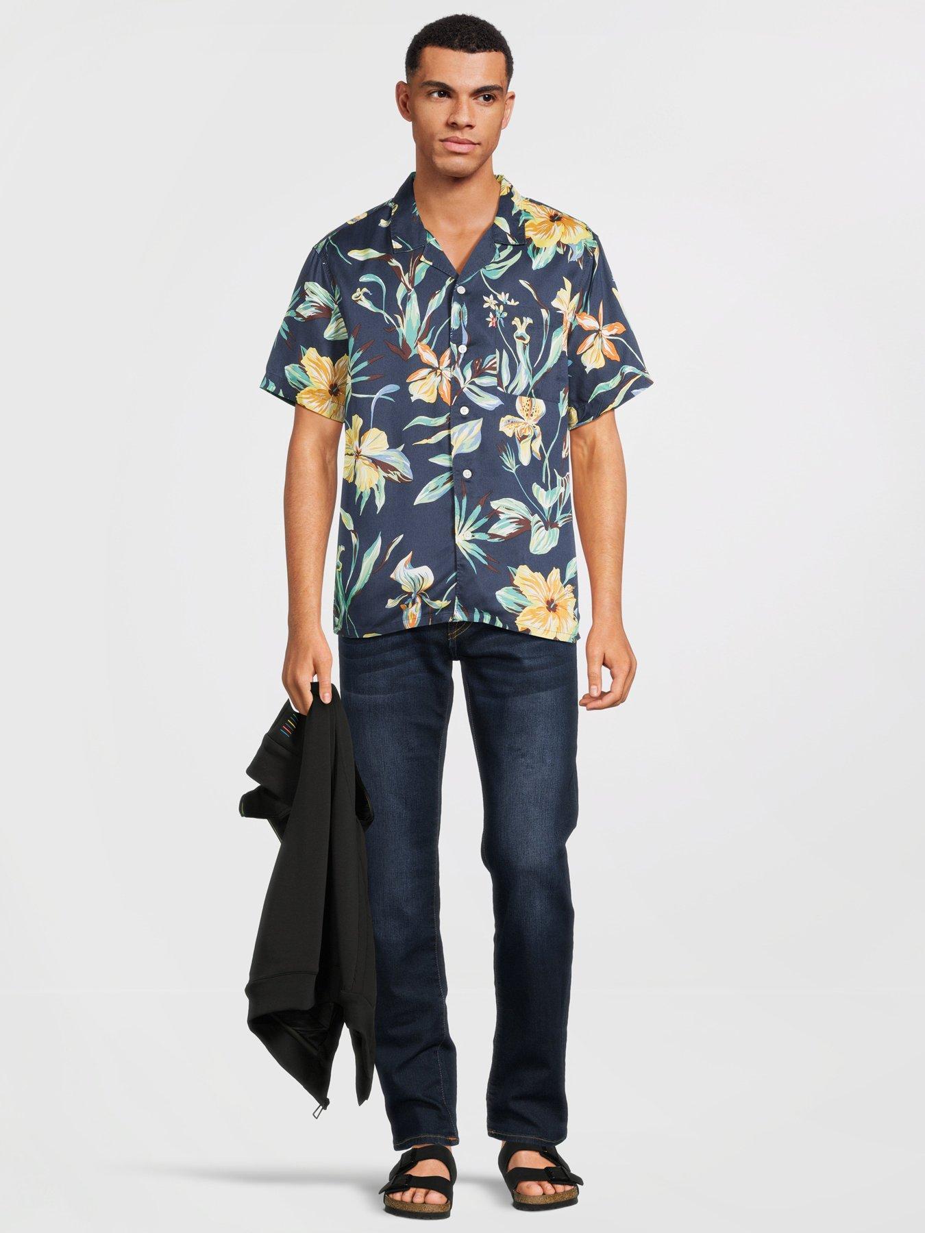 levis-short-sleeve-regular-fit-hawaiian-resort-shirt-navyback