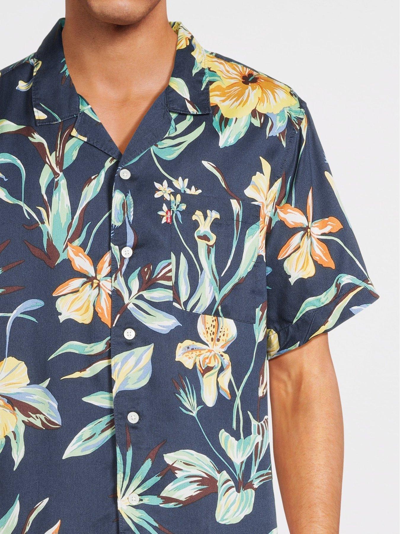 levis-short-sleeve-regular-fit-hawaiian-resort-shirt-navyoutfit