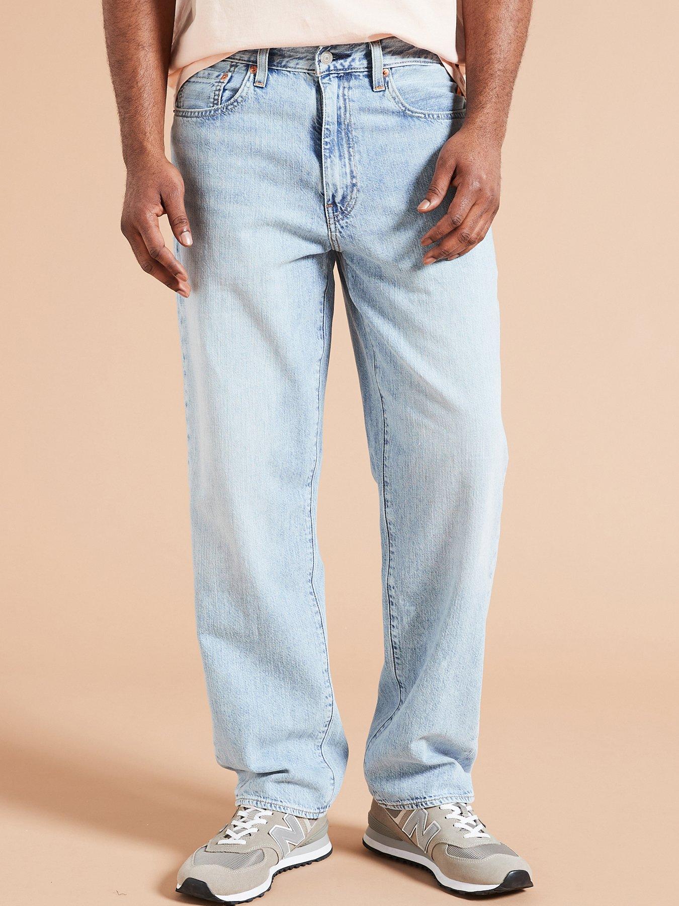 Image 1 of 4 of Levi's Levis 568&reg; Loose Straight Fit Linen+ Denim Jeans - Academia Ltwt - Light Blue