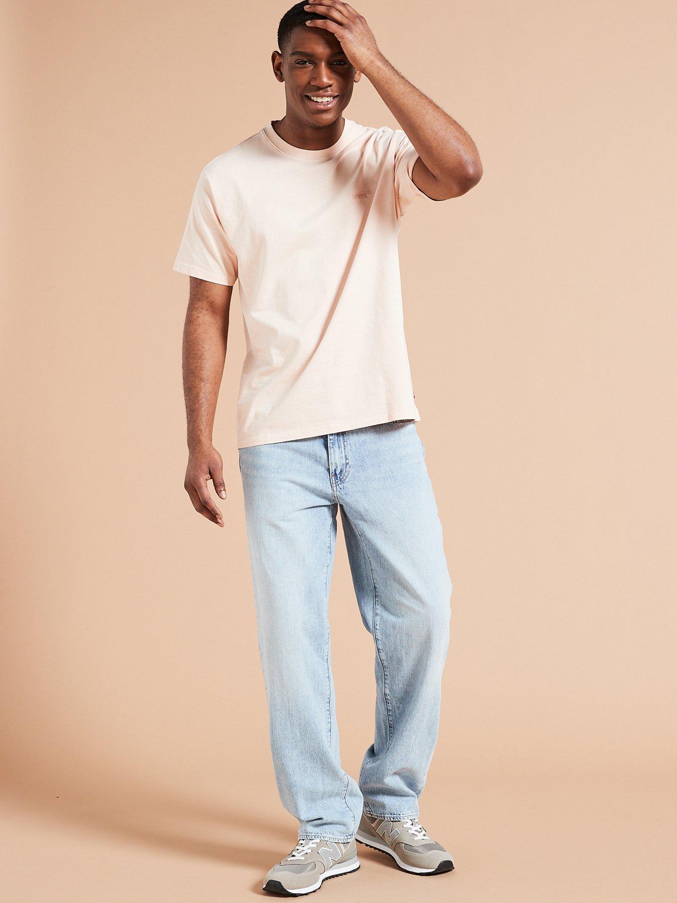 Image 3 of 4 of Levi's Levis 568&reg; Loose Straight Fit Linen+ Denim Jeans - Academia Ltwt - Light Blue