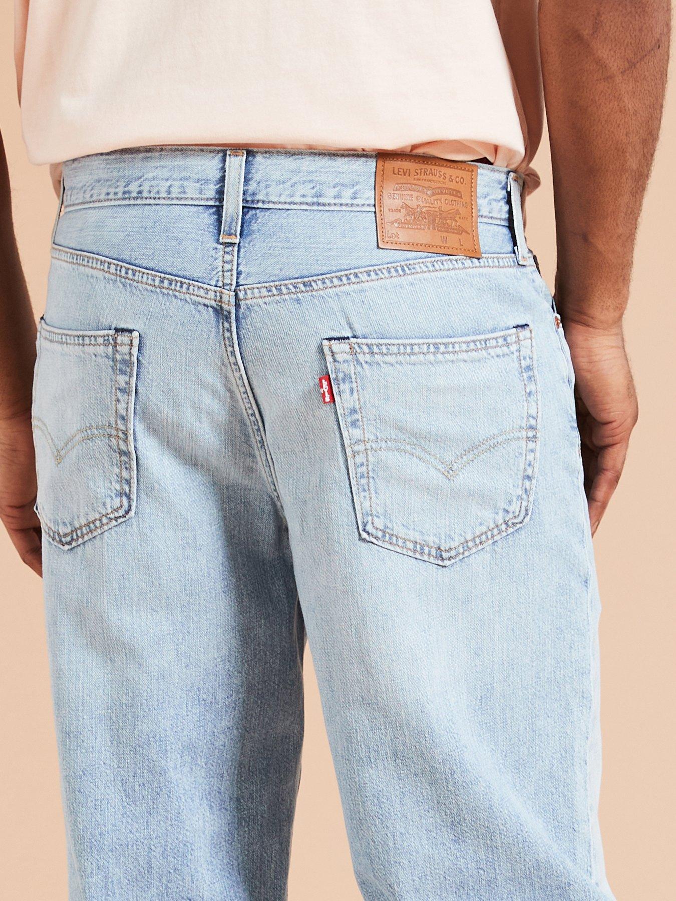 Image 4 of 4 of Levi's Levis 568&reg; Loose Straight Fit Linen+ Denim Jeans - Academia Ltwt - Light Blue