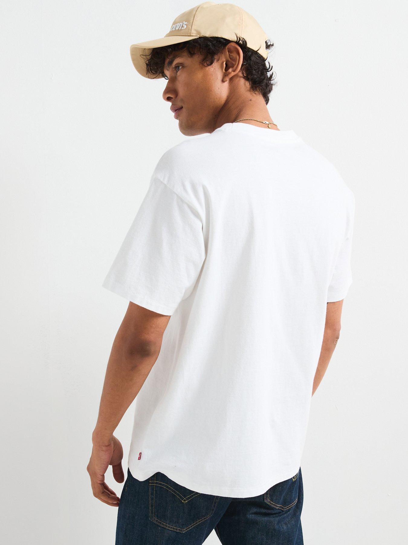 Image 2 of 6 of Levi's Short Sleeve Red Tab Vintage T-shirt - White