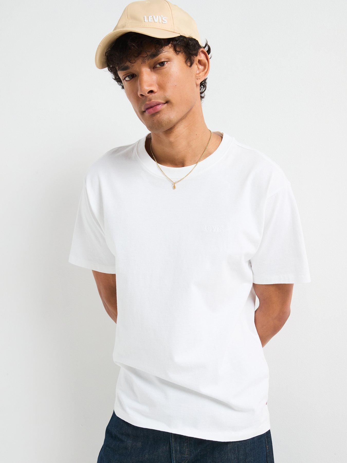 Image 4 of 6 of Levi's Short Sleeve Red Tab Vintage T-shirt - White