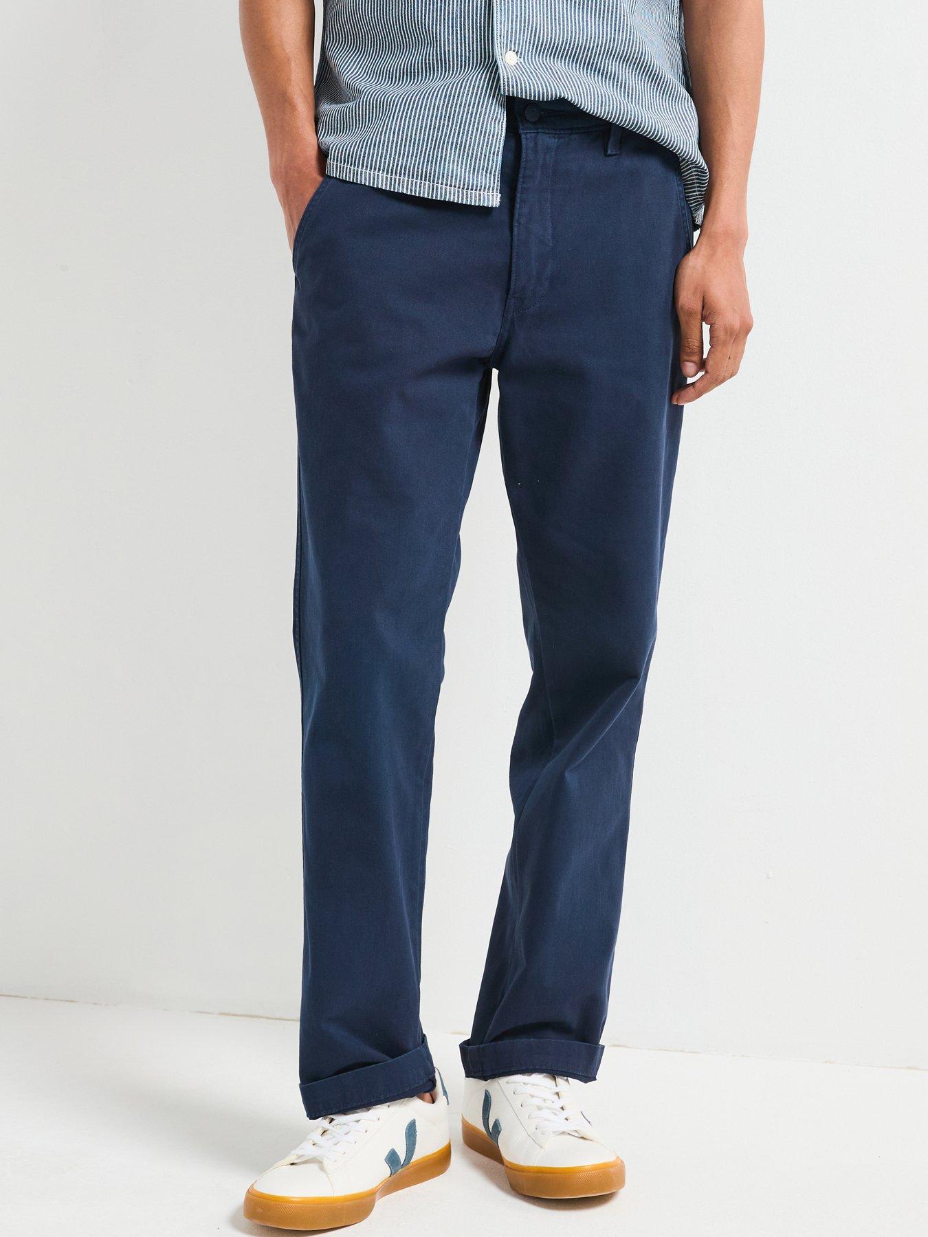 Image of Levi's XX Straight Fit Chino Trousers - Navy