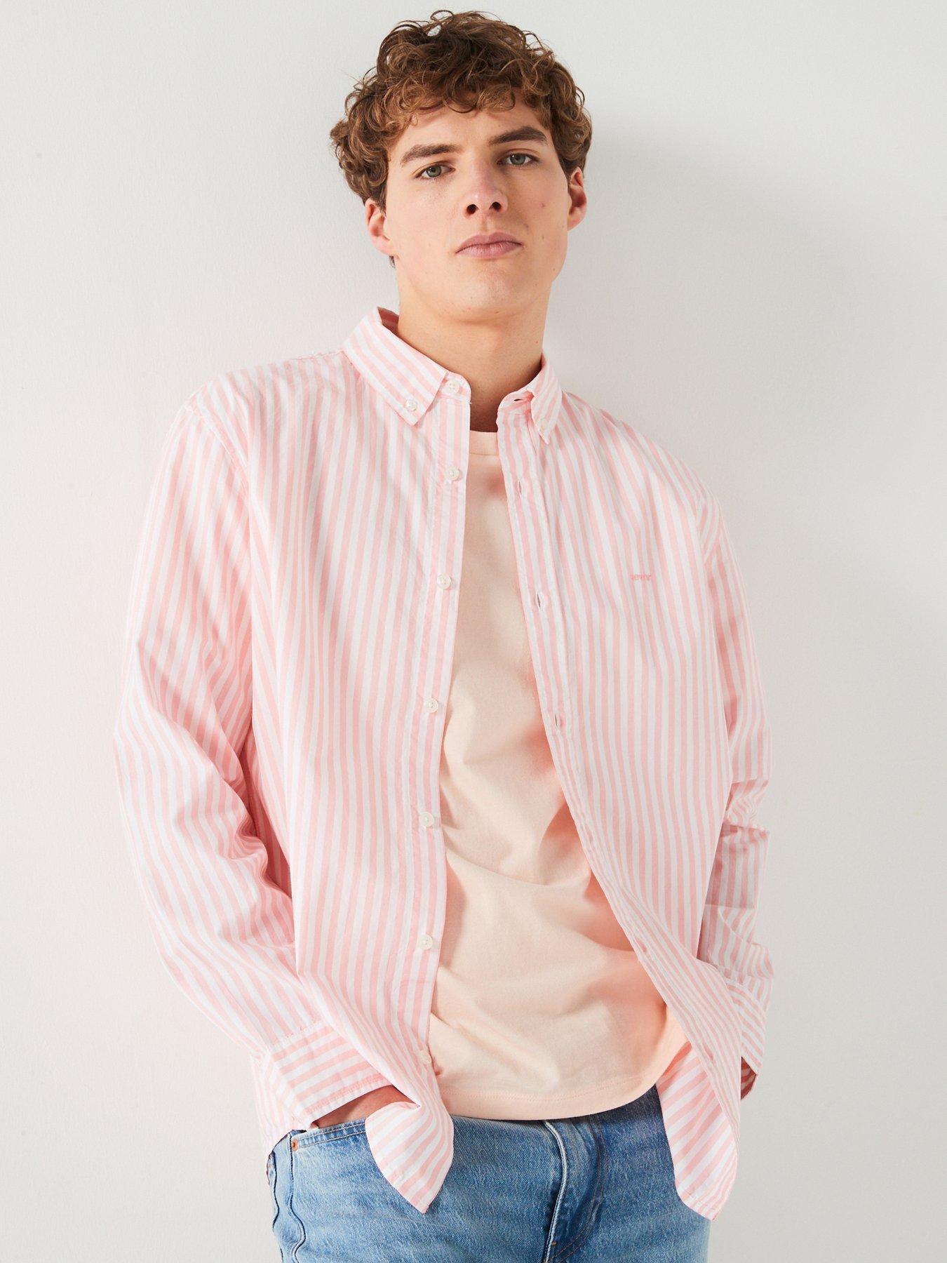 levis-long-sleeve-button-down-stripe-shirt-light-pinkfront