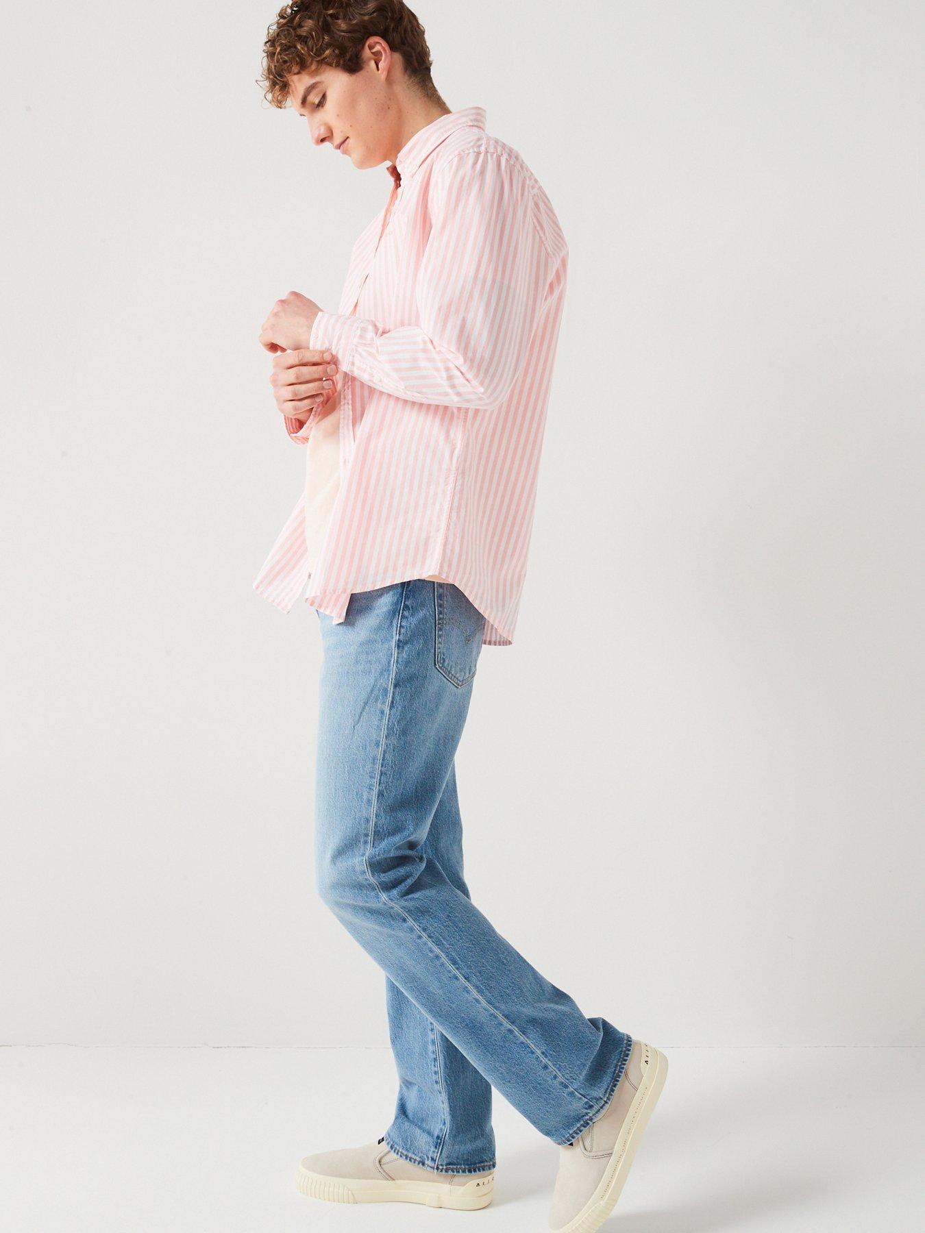 levis-long-sleeve-button-down-stripe-shirt-light-pinkdetail