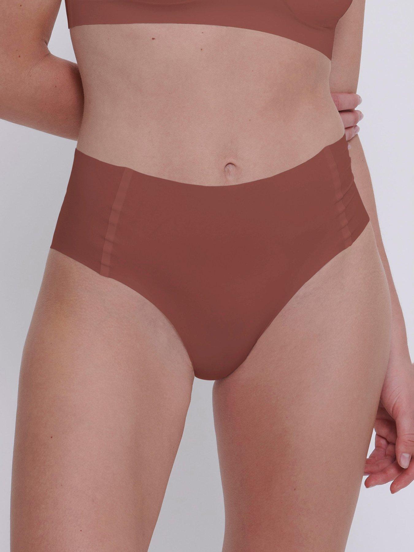 Image 1 of 5 of Sloggi Sloggi ZERO Feel 2.0 High Waist Briefs - Burnt Henna Brown