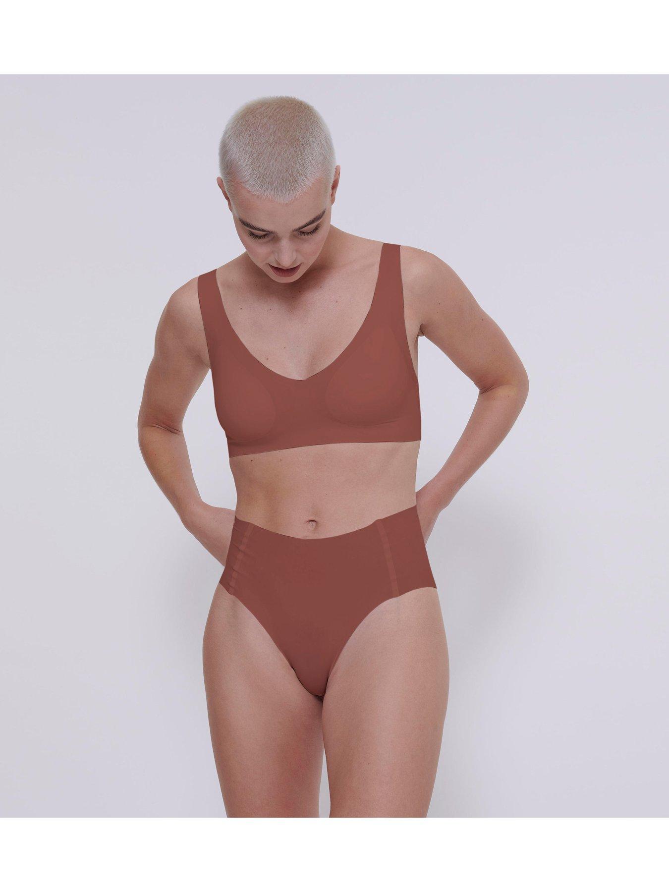 Image 3 of 5 of Sloggi Sloggi ZERO Feel 2.0 High Waist Briefs - Burnt Henna Brown