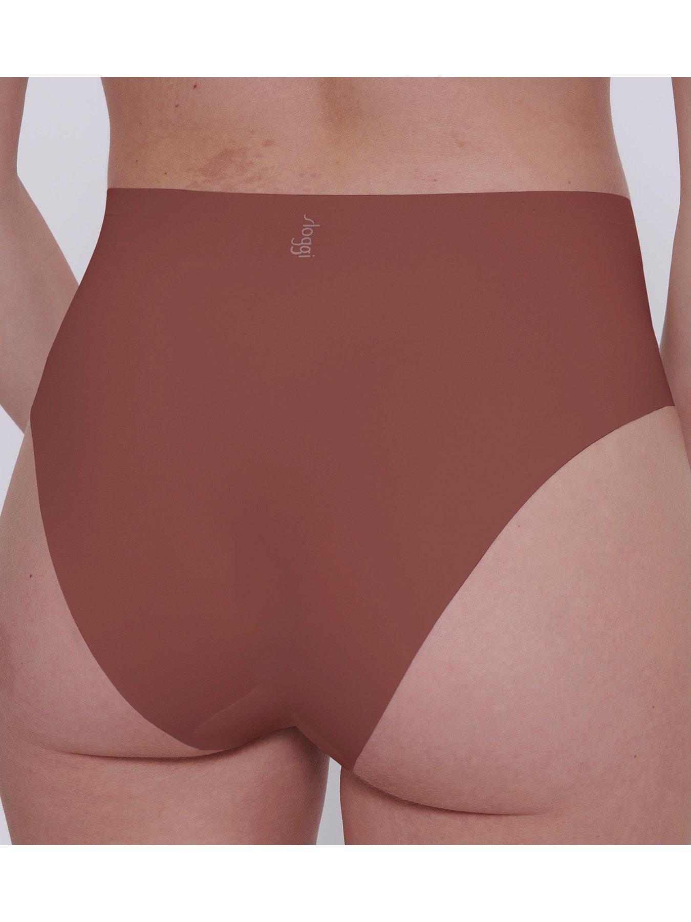 Image 4 of 5 of Sloggi Sloggi ZERO Feel 2.0 High Waist Briefs - Burnt Henna Brown