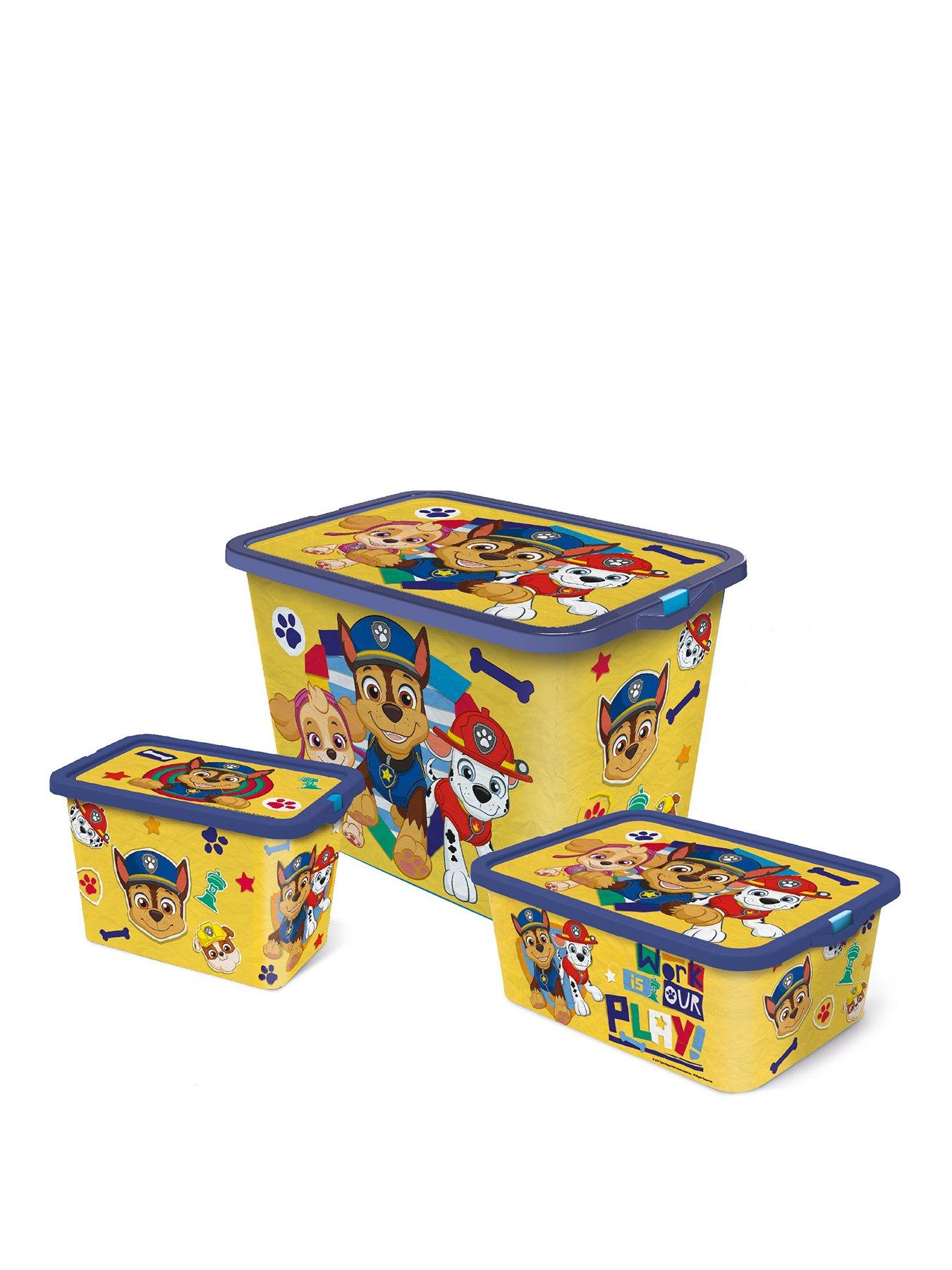 Paw patrol best sale toy bin organizer