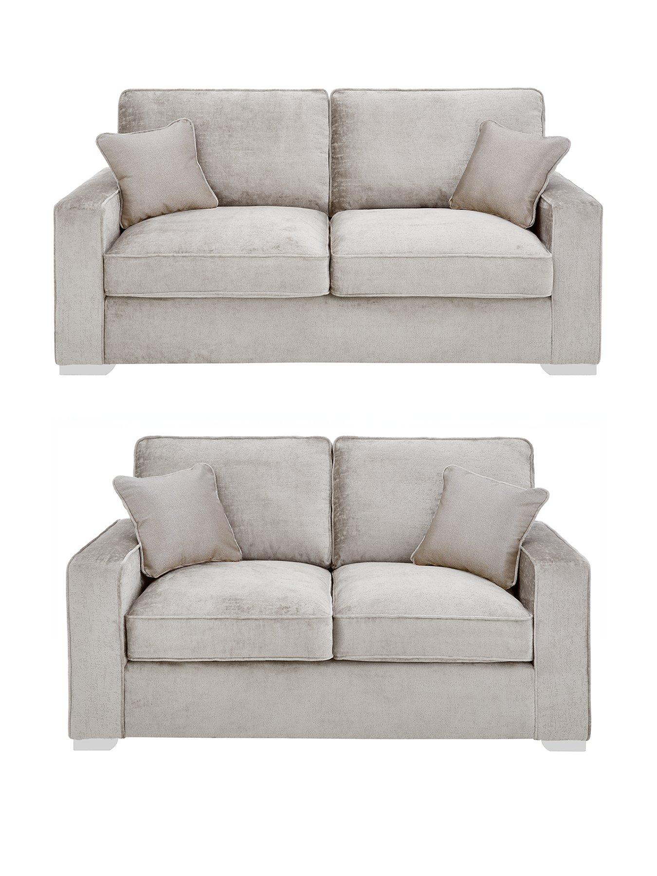 Very Home Chicago Deluxe Fabric 3 Seater + 2 Seater Sofa Set (Buy and SAVE!) - Made to Order in the UK