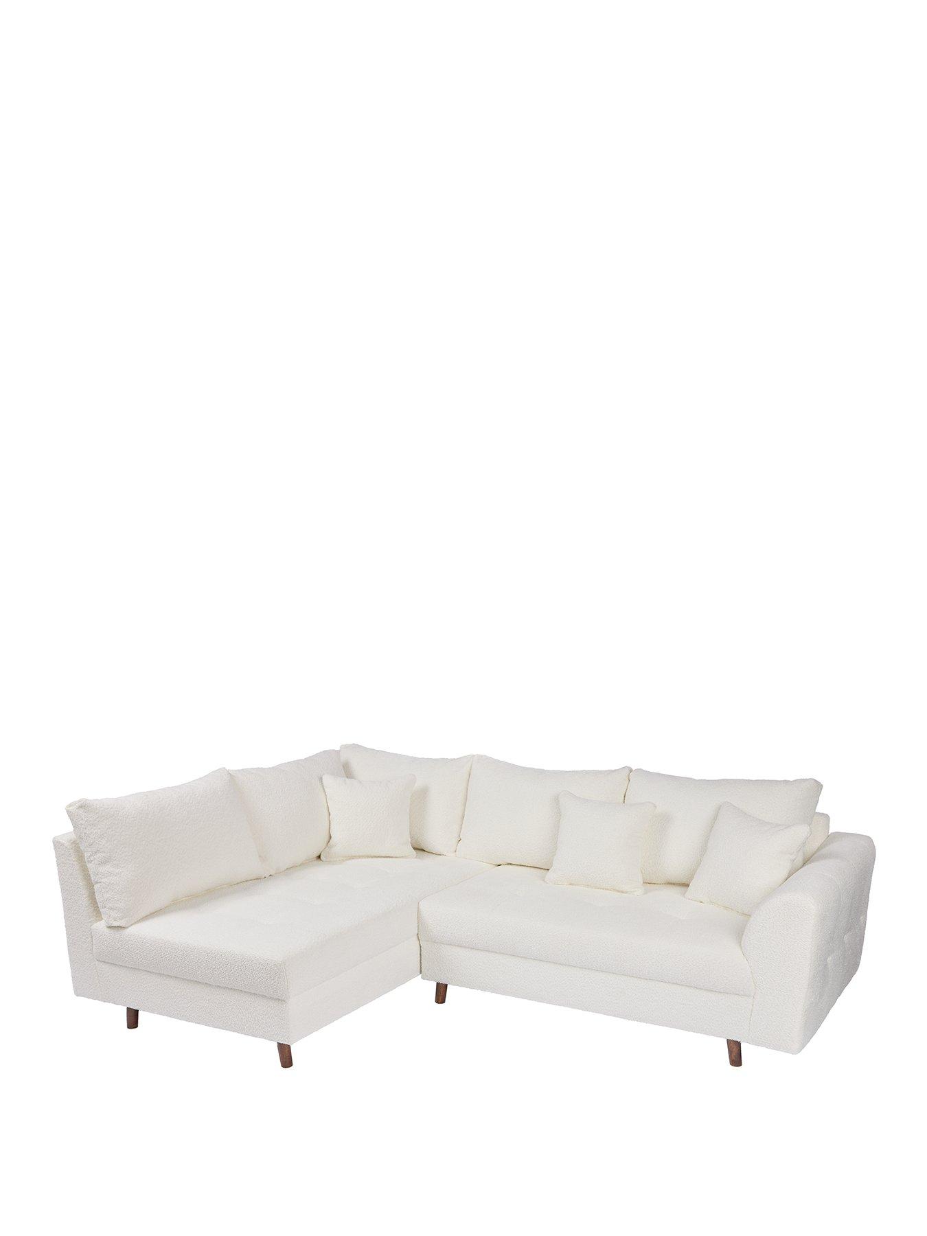Image 3 of 7 of The Very Collection Rune&nbsp;Fabric Left Hand Corner&nbsp;Sofa - Cream - FSC&reg; Certified