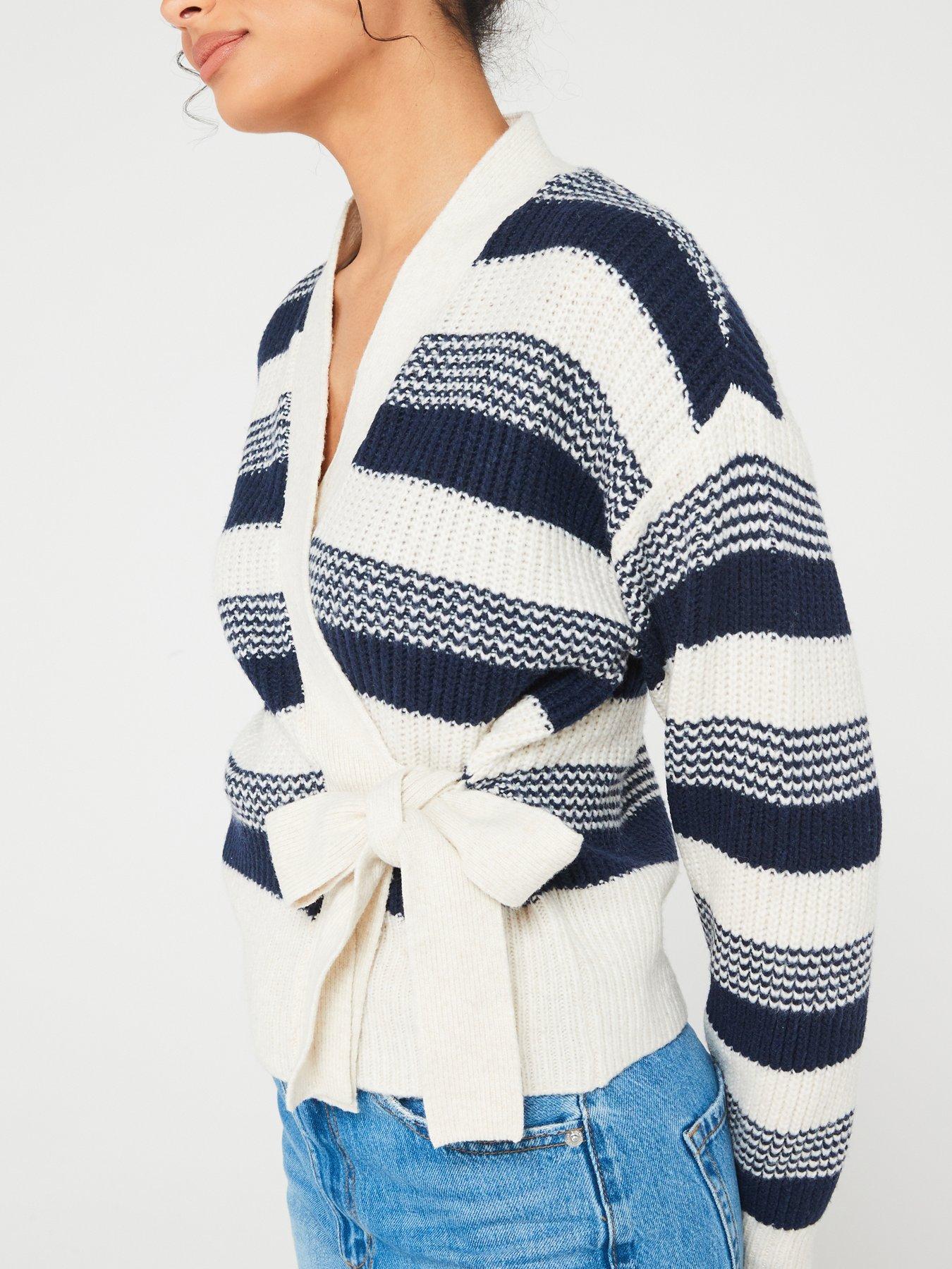 pieces-stripe-wrap-knitted-cardigan-multioutfit